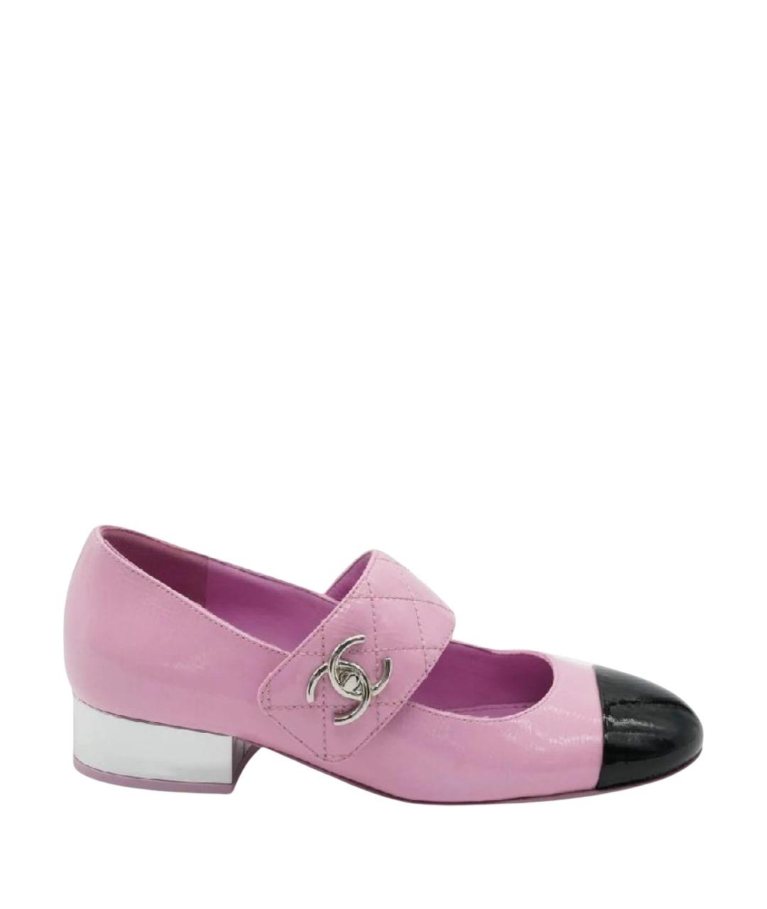 CHANEL Розовые кожаные туфли, фото 1