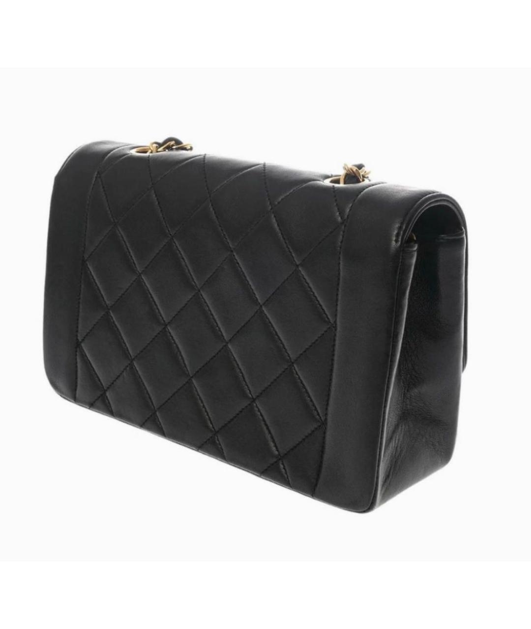CHANEL Черная кожаная сумка через плечо, фото 2