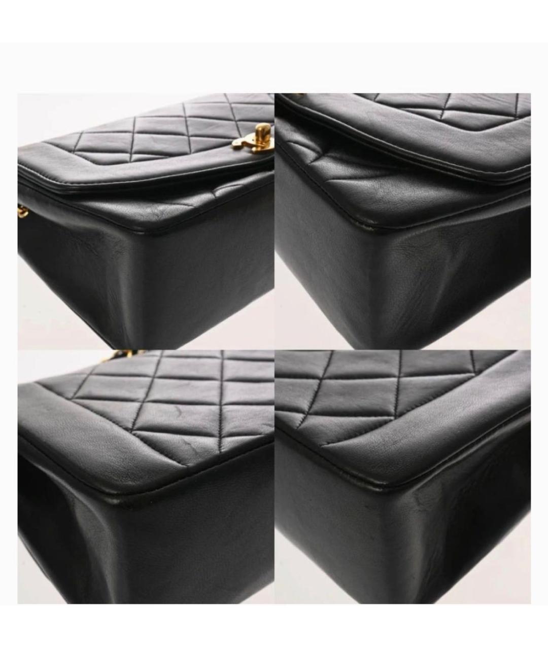 CHANEL Черная кожаная сумка через плечо, фото 5