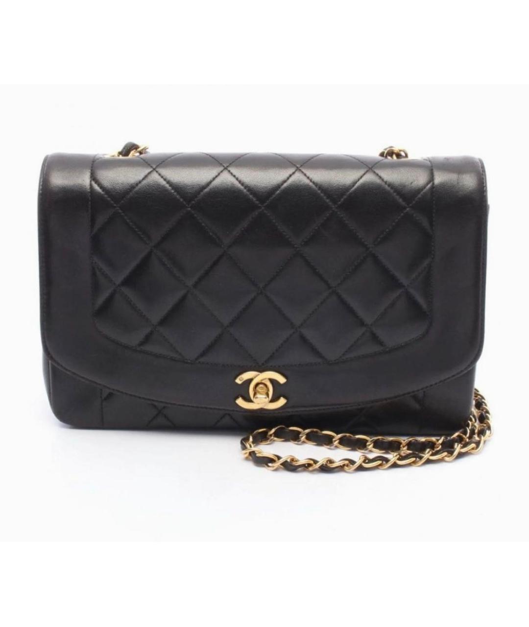 CHANEL Черная кожаная сумка через плечо, фото 7