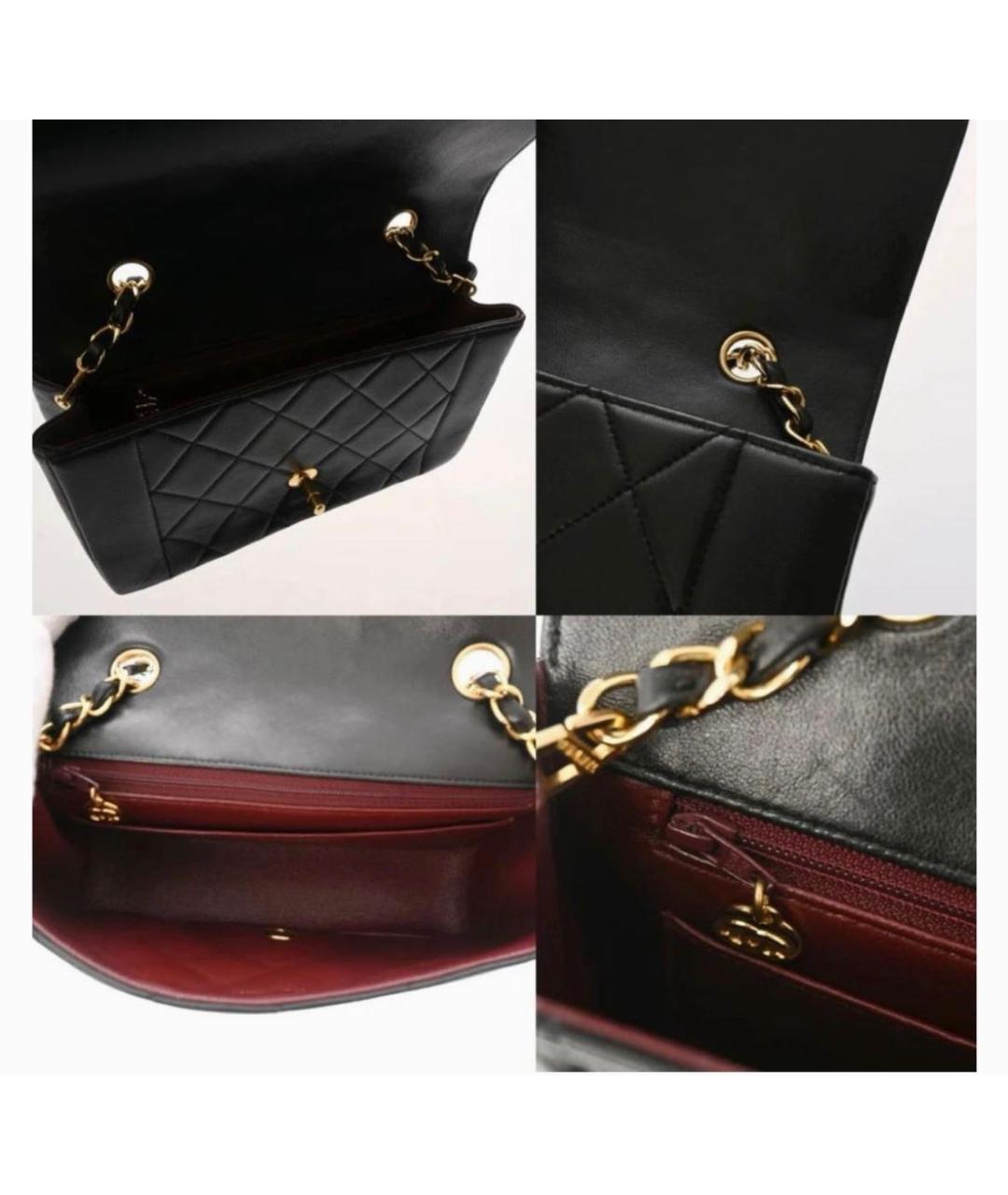 CHANEL Черная кожаная сумка через плечо, фото 4