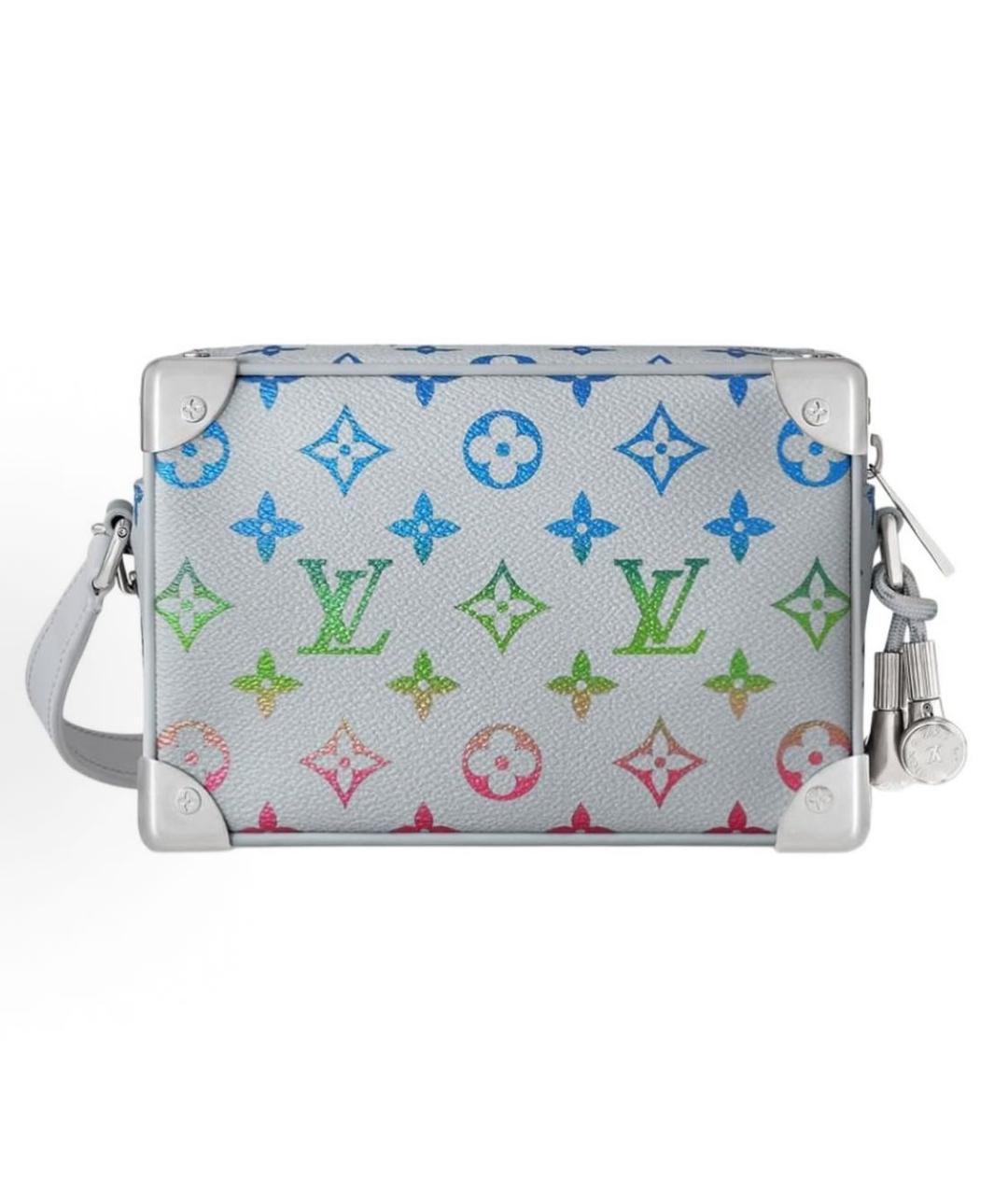 LOUIS VUITTON Серебряная кожаная сумка через плечо, фото 3