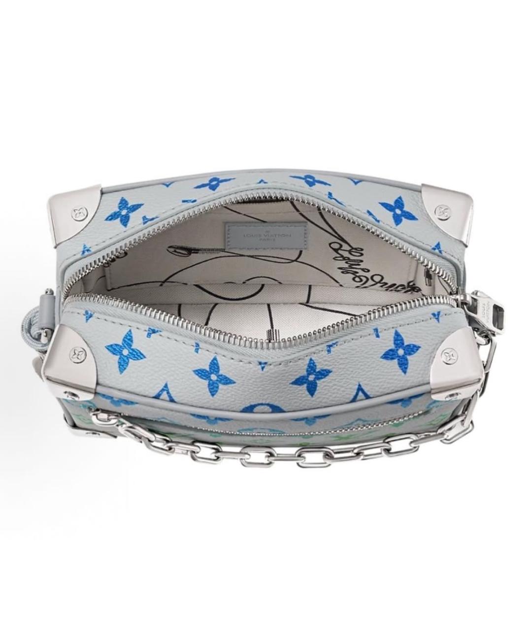 LOUIS VUITTON Серебряная кожаная сумка через плечо, фото 4