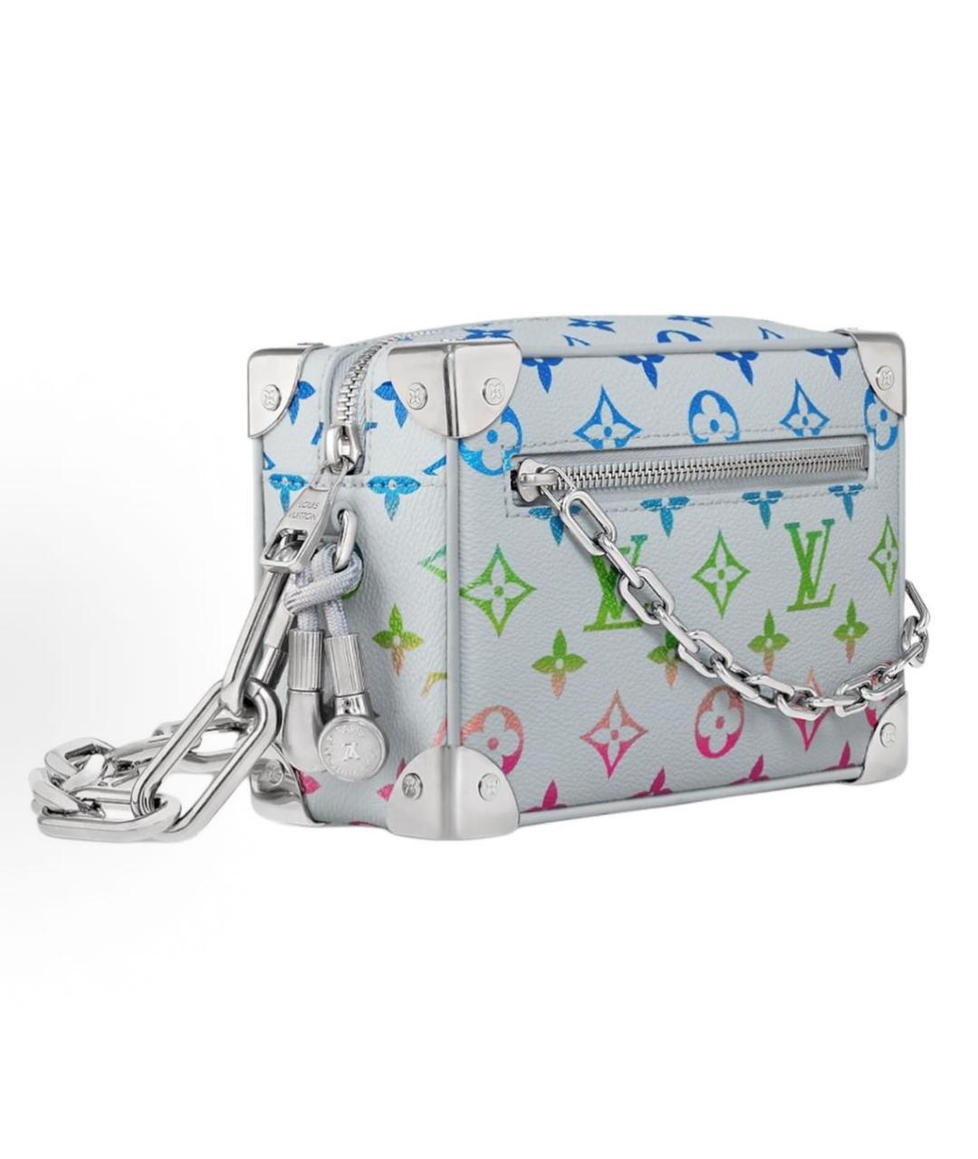 LOUIS VUITTON Серебряная кожаная сумка через плечо, фото 2