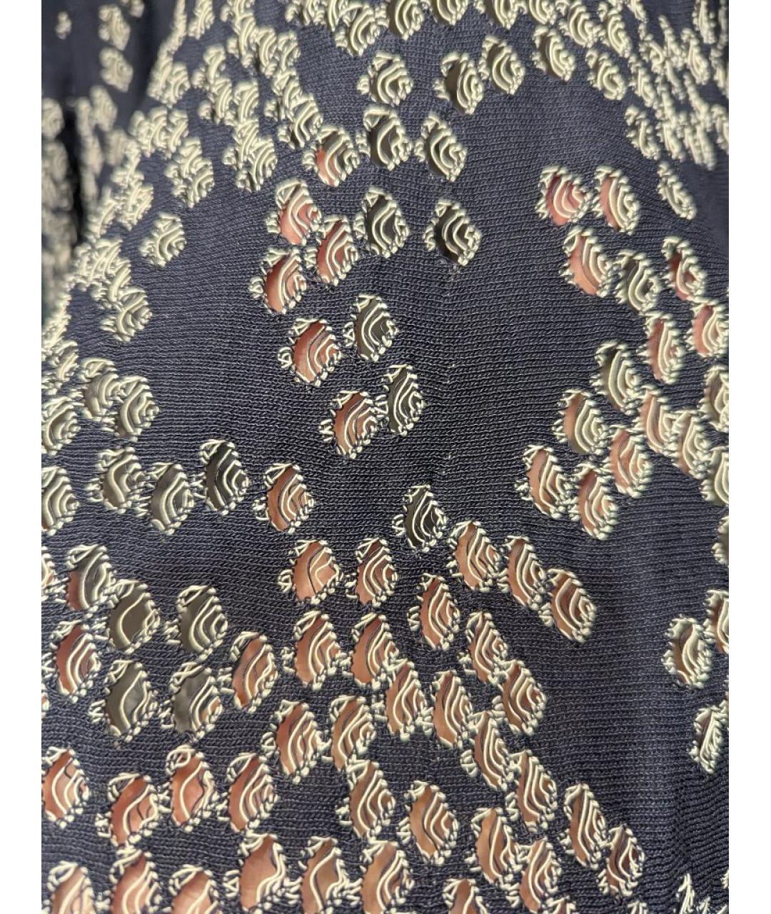 CHRISTIAN DIOR Темно-синий хлопковый костюм с юбками, фото 4