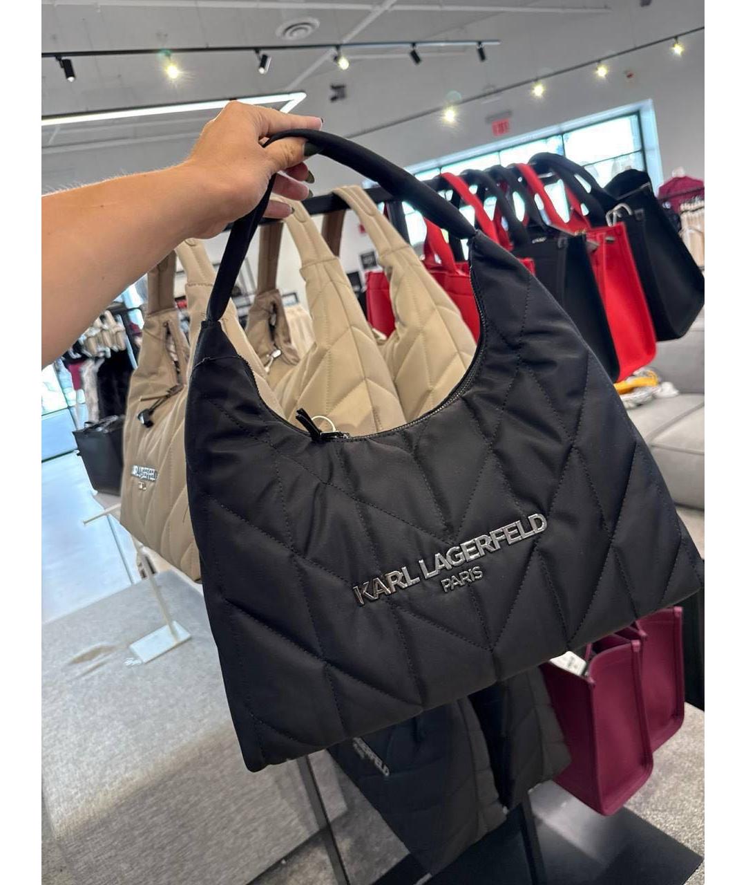 KARL LAGERFELD Черная сумка через плечо, фото 4