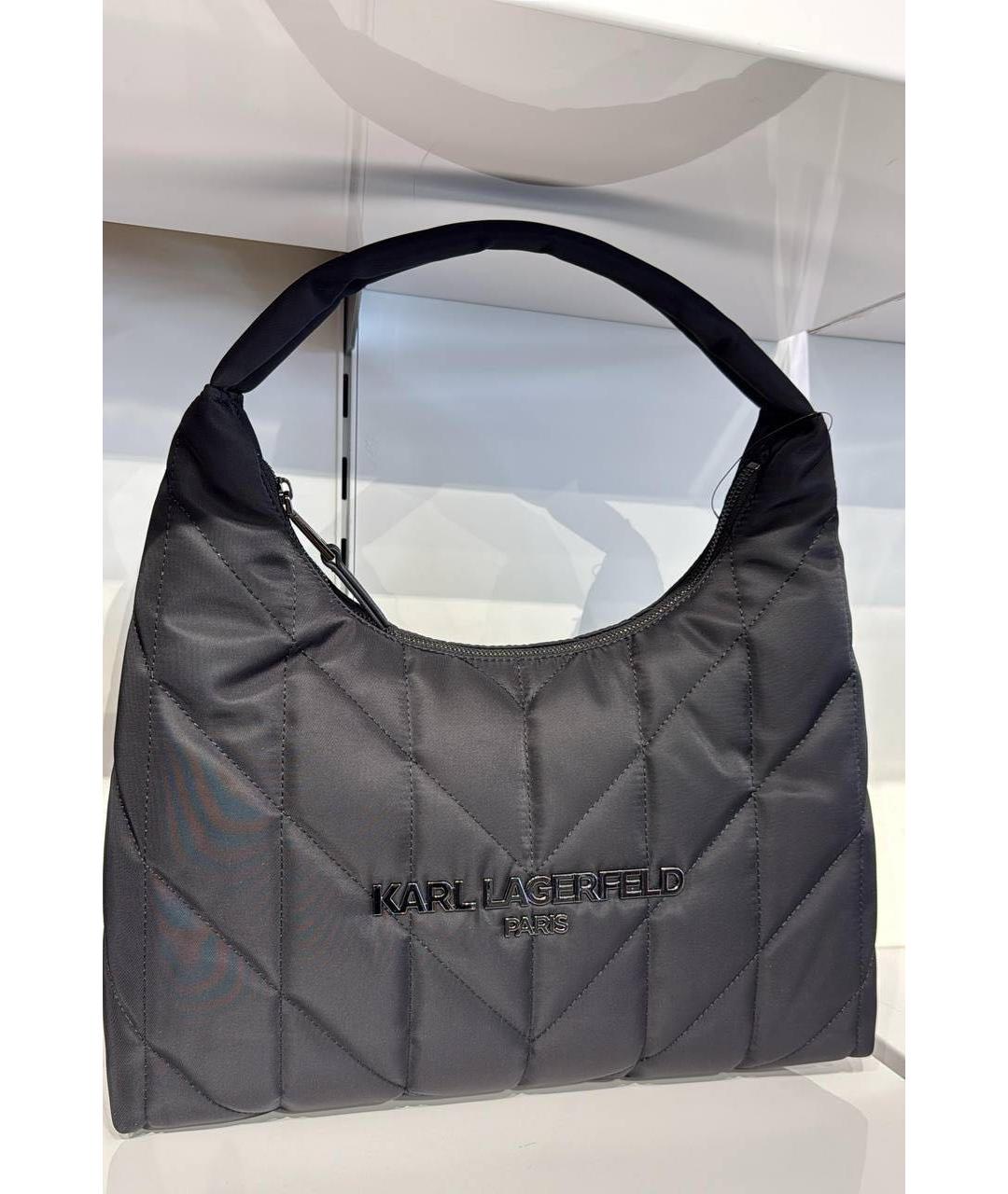 KARL LAGERFELD Черная сумка через плечо, фото 5