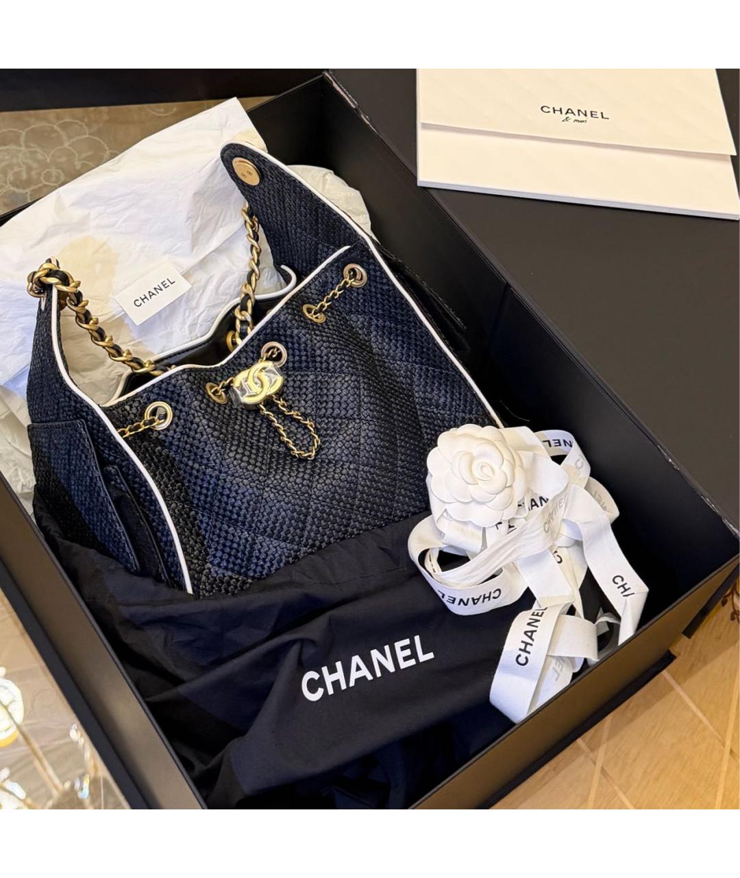 CHANEL Черная сумка через плечо, фото 2