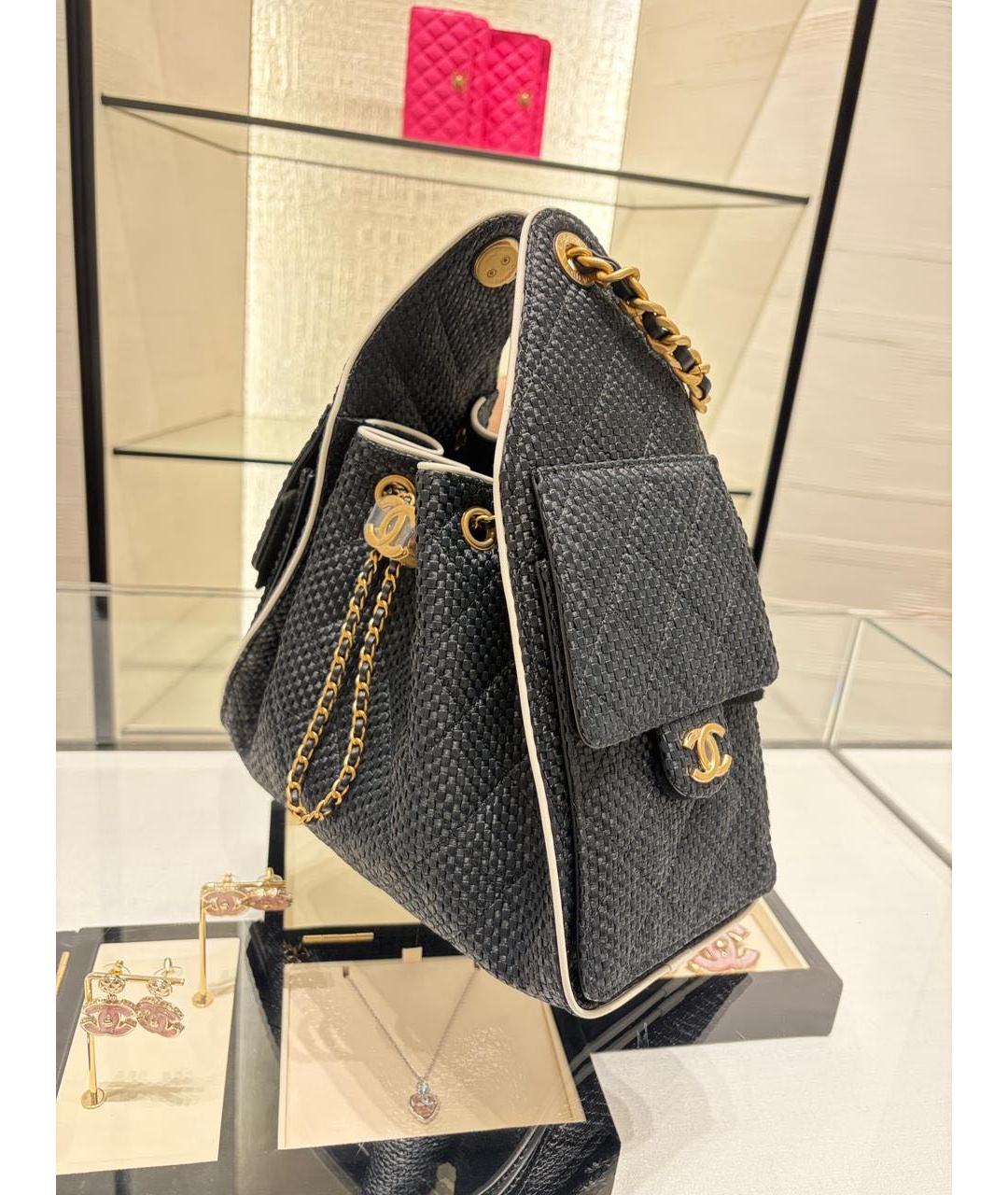 CHANEL Черная сумка через плечо, фото 3