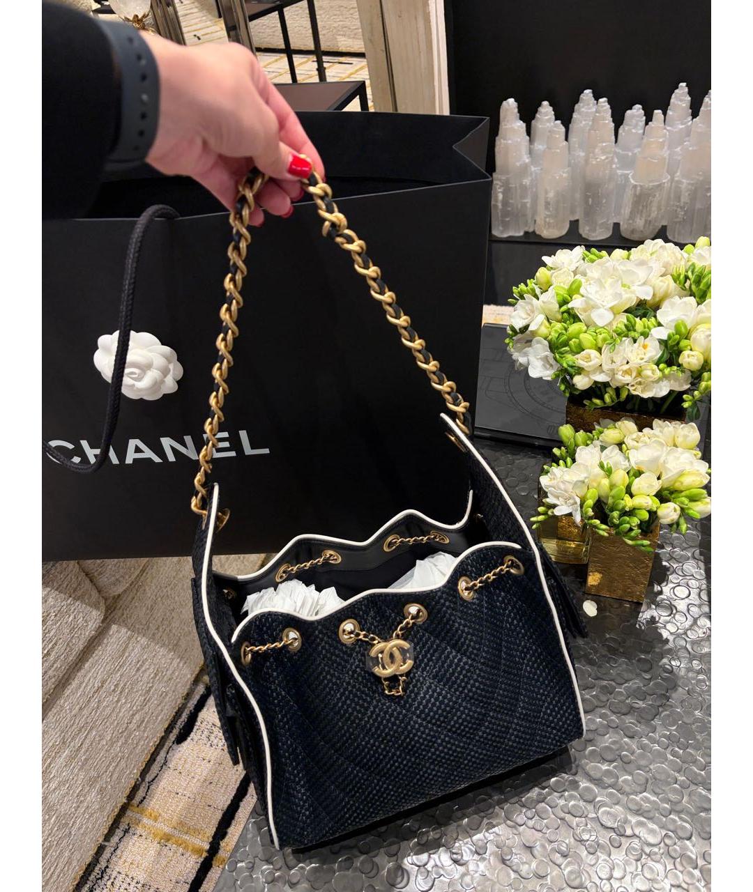 CHANEL Черная сумка через плечо, фото 5