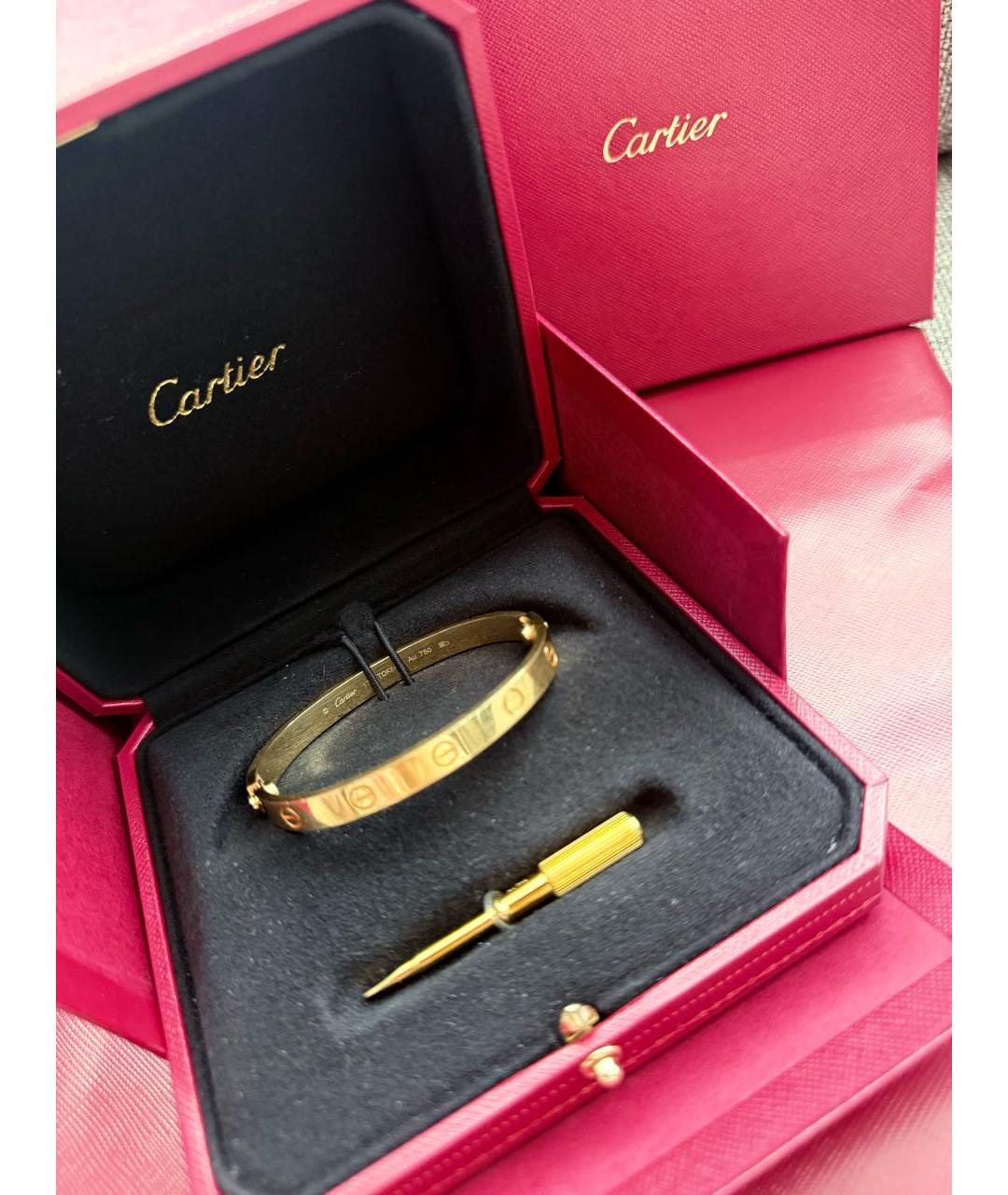 CARTIER Желтый браслет из желтого золота, фото 3