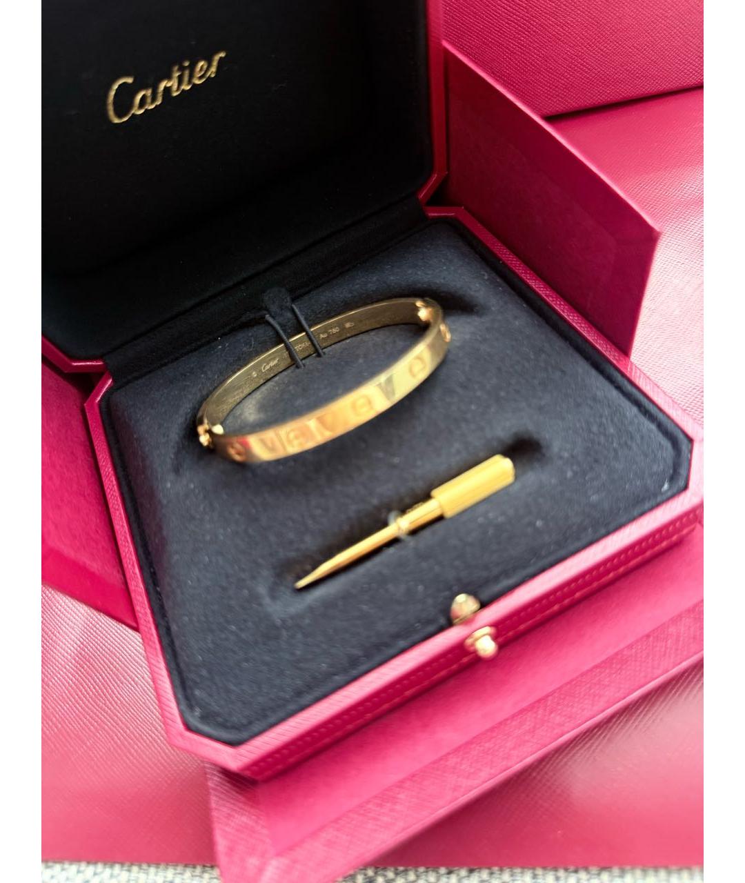 CARTIER Желтый браслет из желтого золота, фото 2