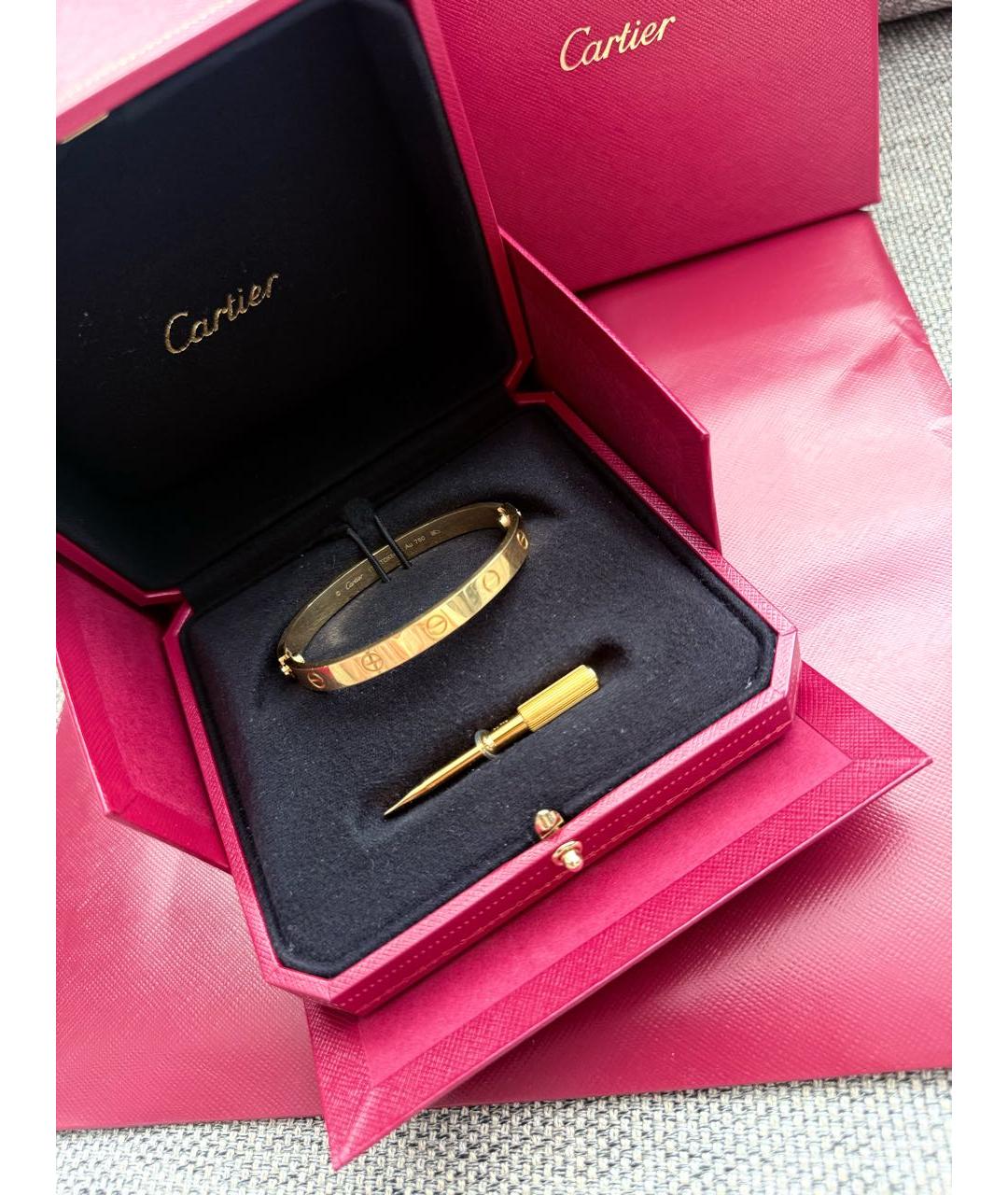 CARTIER Желтый браслет из желтого золота, фото 4