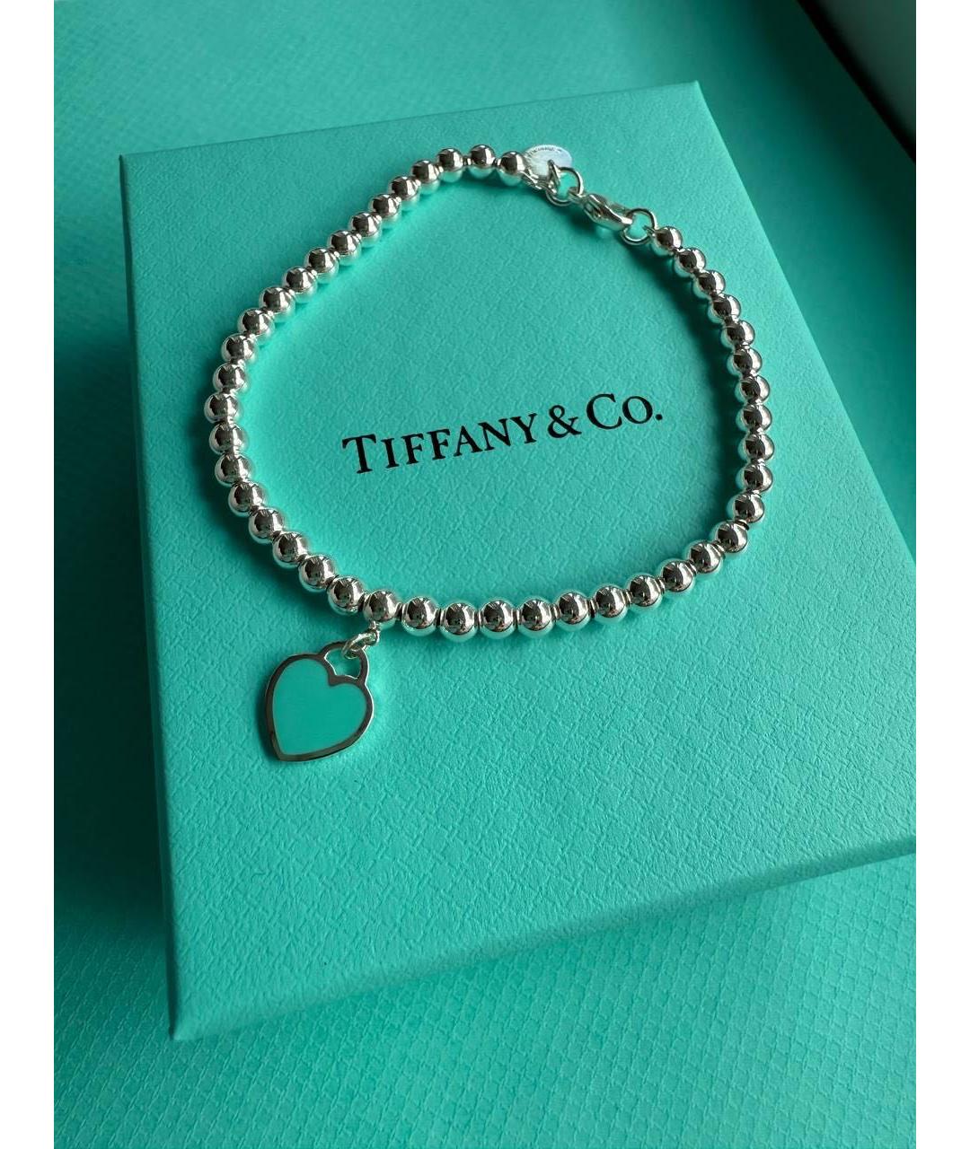 TIFFANY&CO Бирюзовый серебряный браслет, фото 2