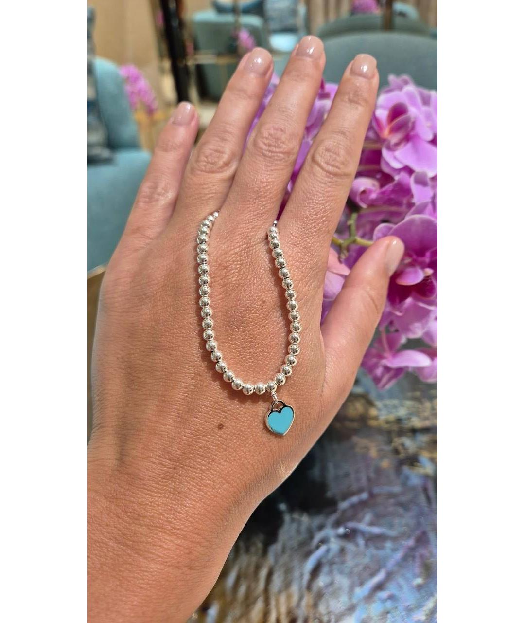 TIFFANY&CO Бирюзовый серебряный браслет, фото 3