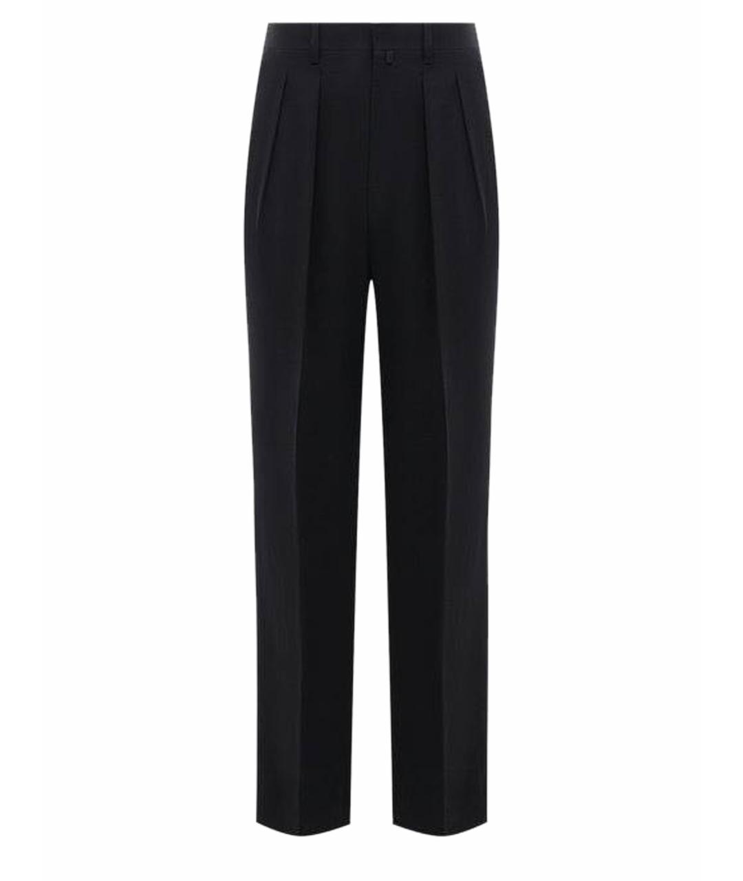 CORNELIANI Темно-синие хлопковые классические брюки, фото 1