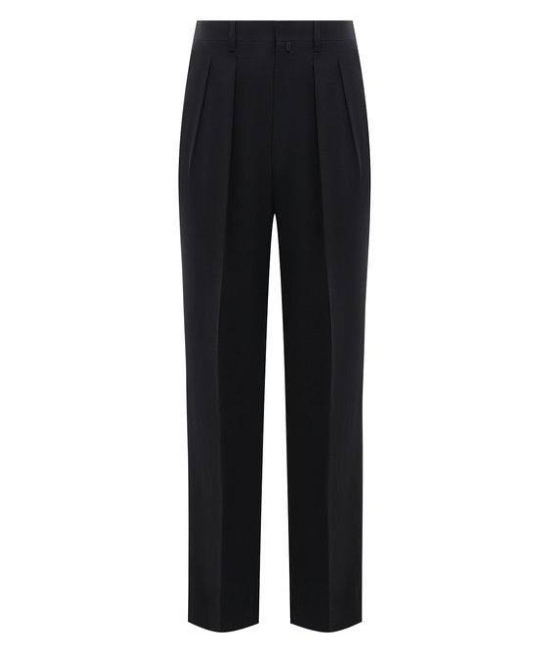 CORNELIANI Темно-синие хлопковые классические брюки, фото 4