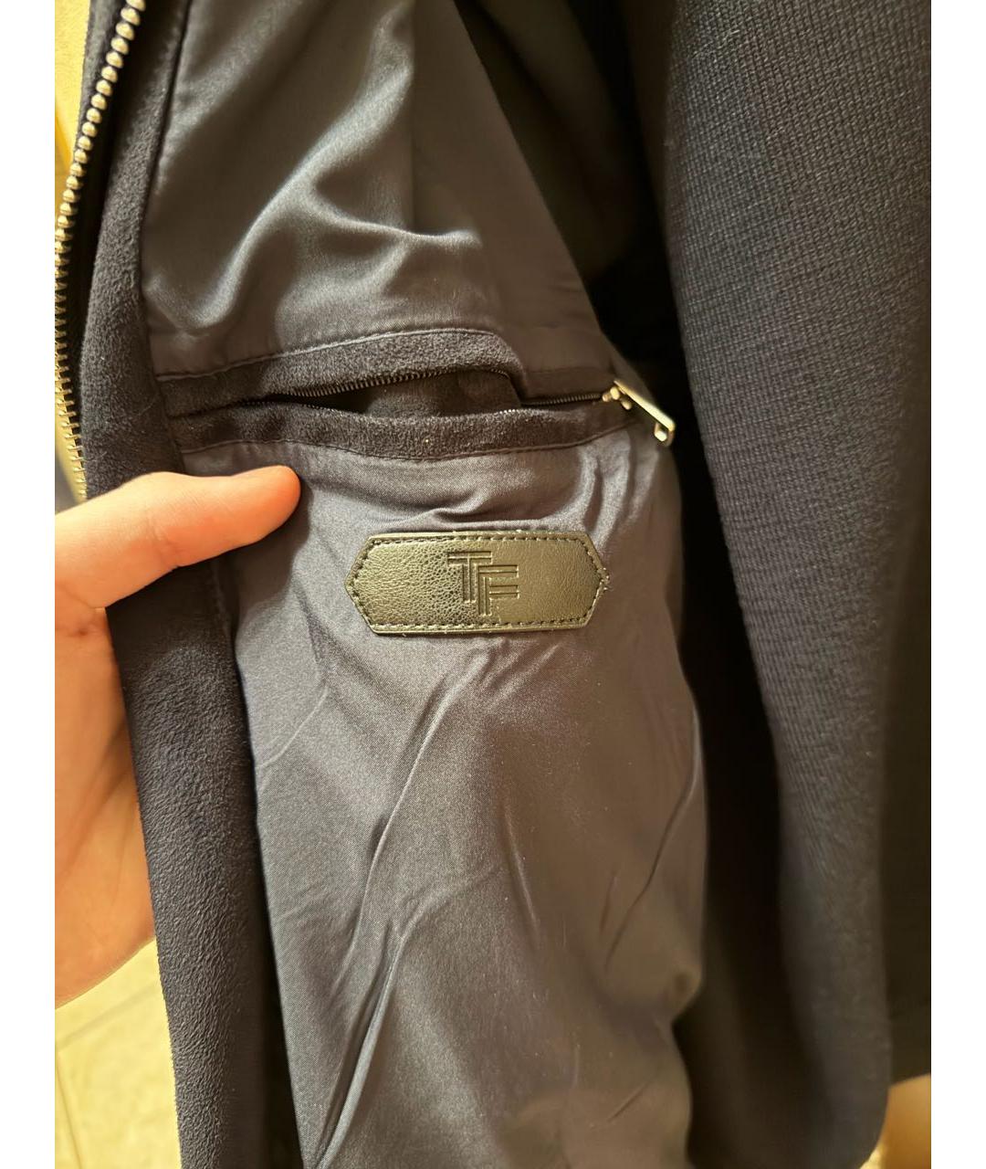 TOM FORD Темно-синяя кашемировая куртка, фото 5