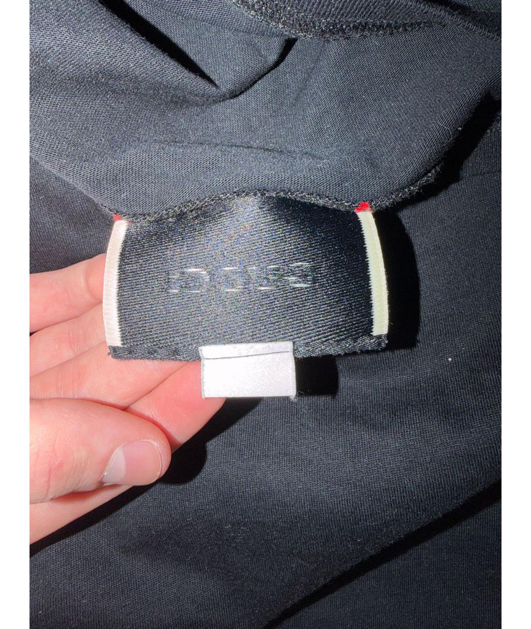 GUCCI Черная хлопковая футболка, фото 5