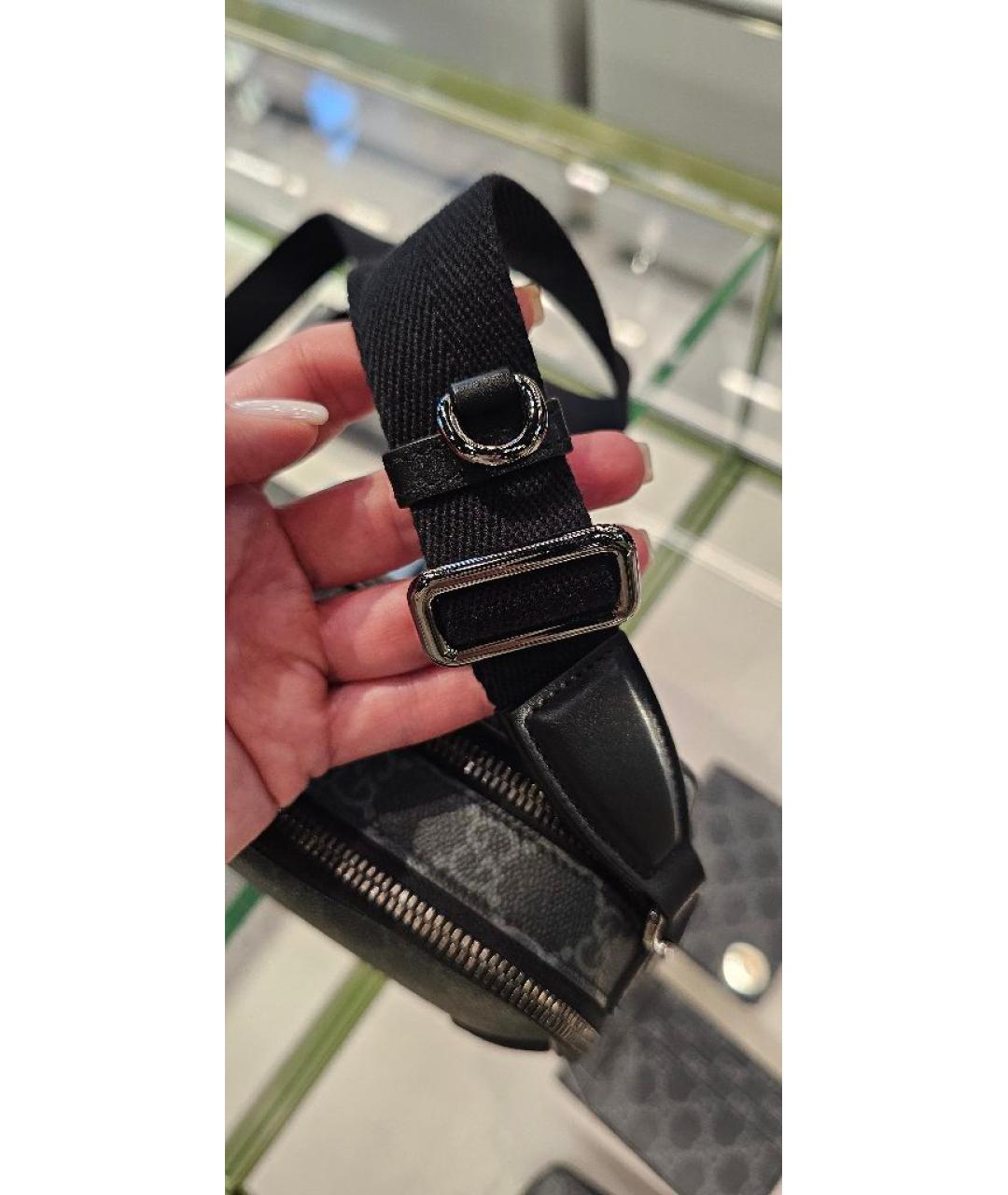 GUCCI Серая сумка на плечо, фото 5