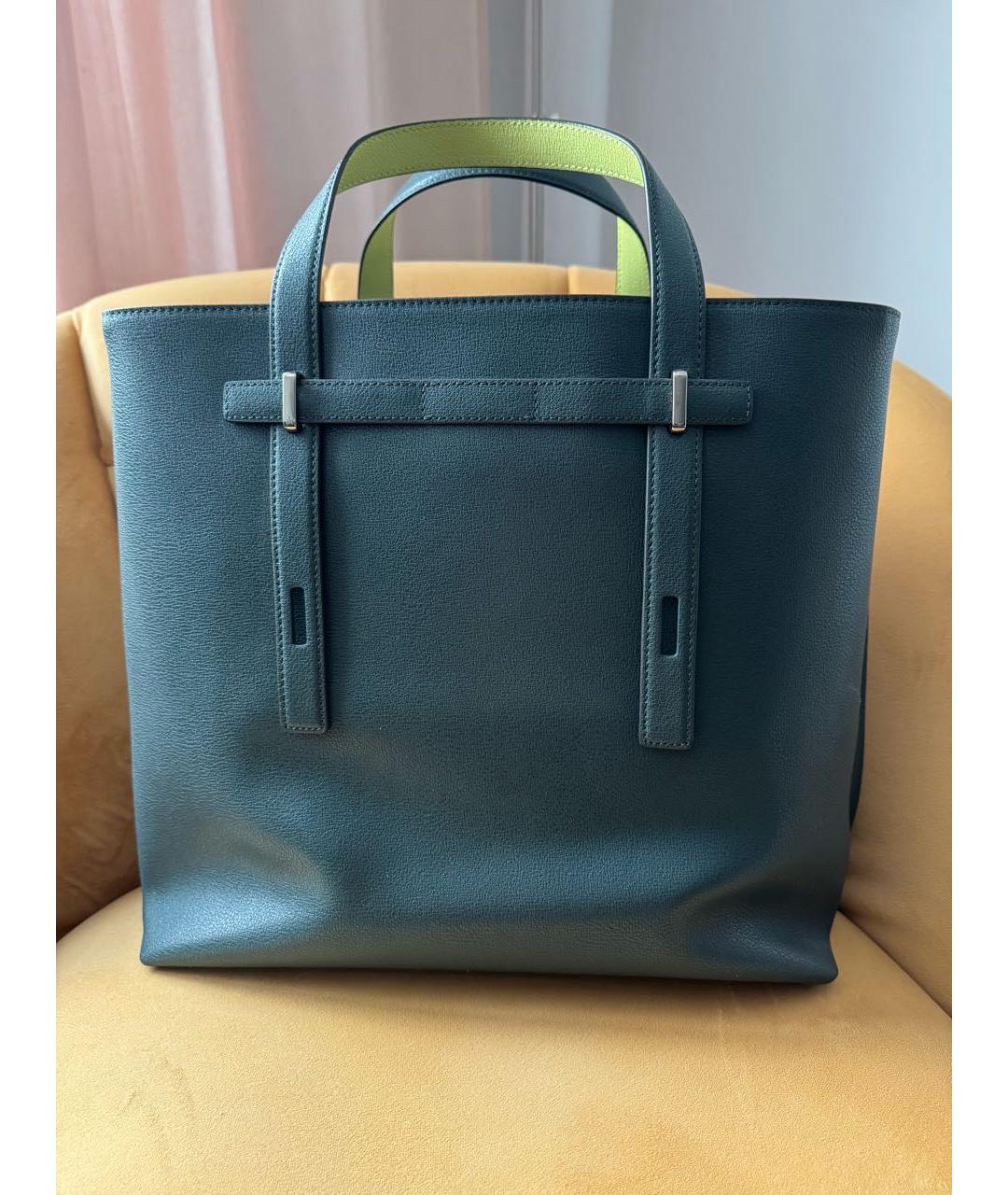 FURLA Зеленая кожаная сумка тоут, фото 6