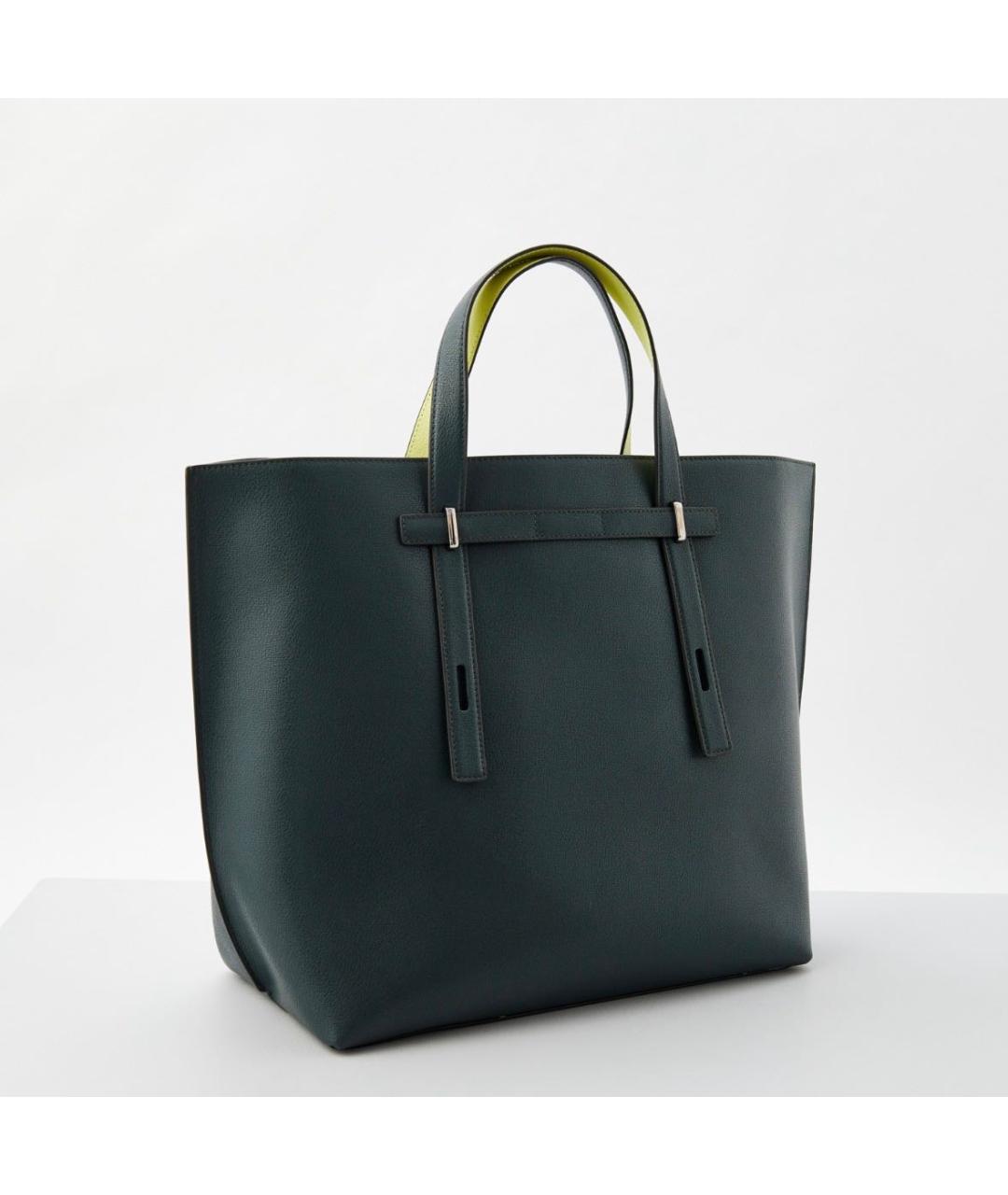 FURLA Зеленая кожаная сумка тоут, фото 2