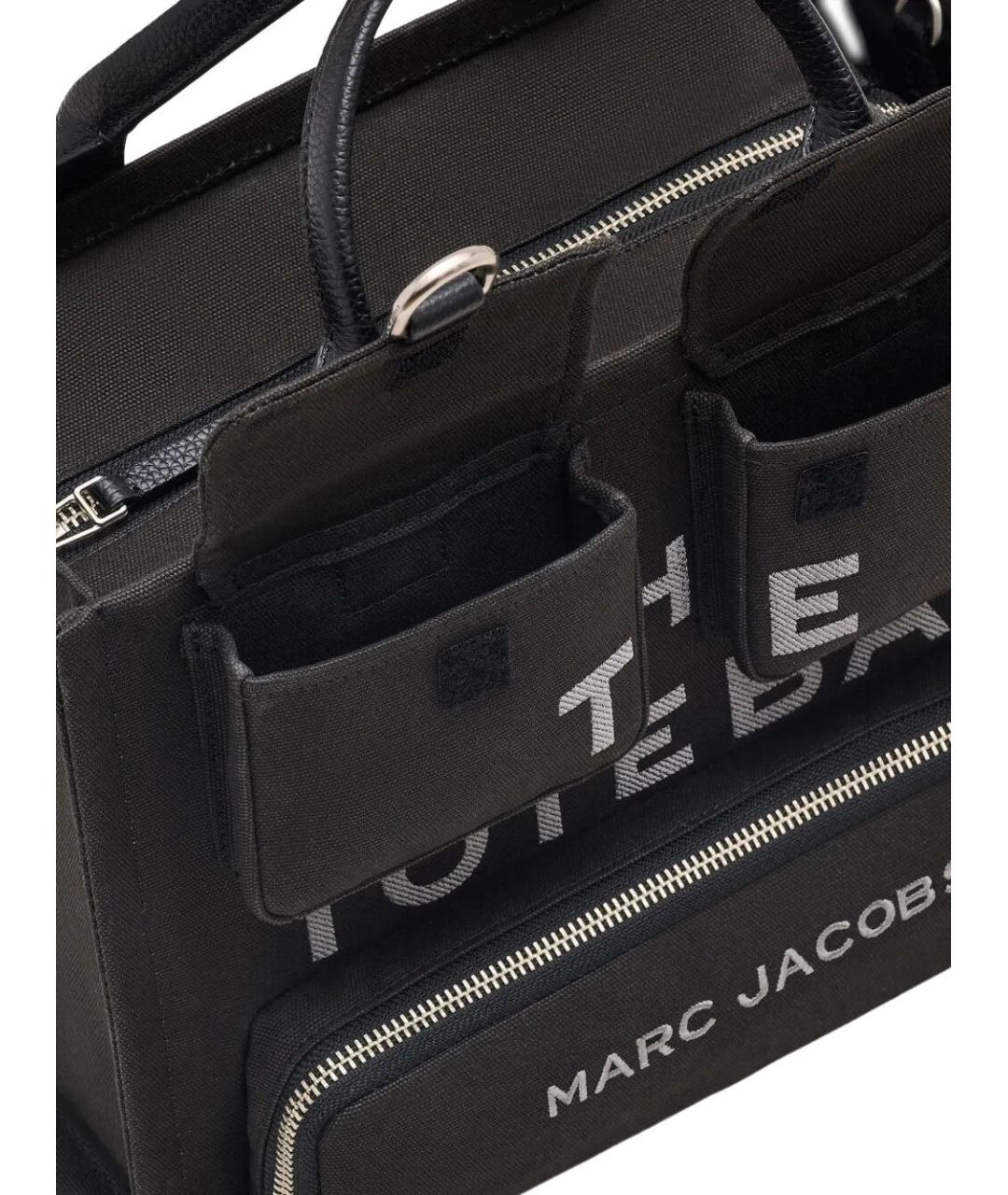 MARC JACOBS Черная тканевая сумка тоут, фото 5