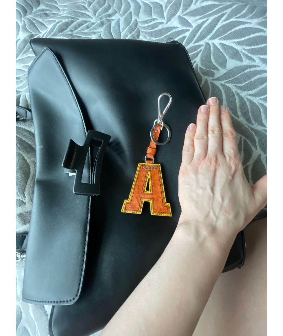 PRADA Оранжевый брелок, фото 5