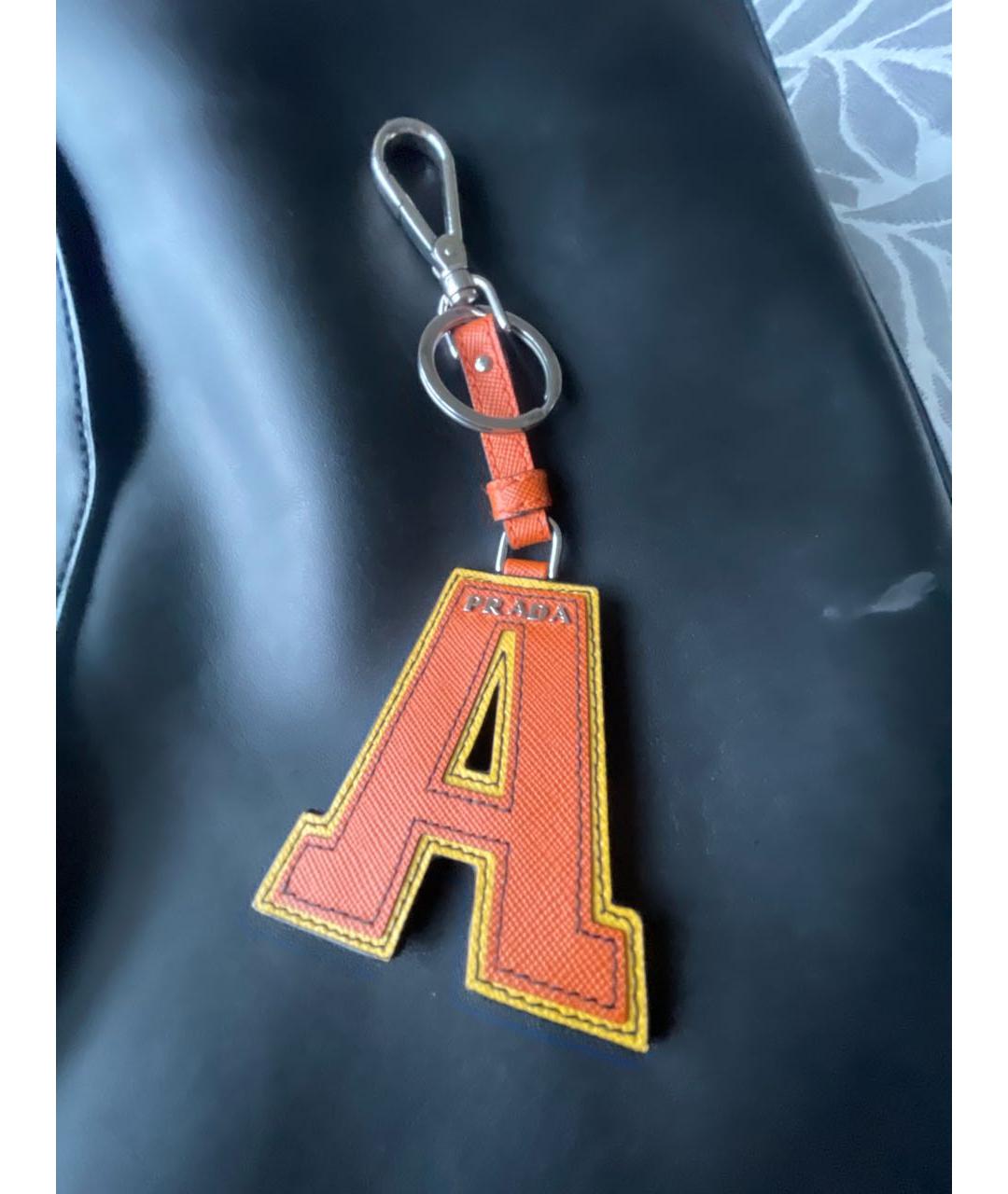 PRADA Оранжевый брелок, фото 6