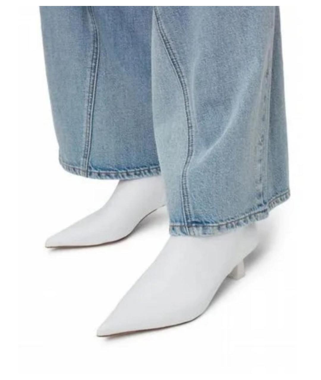 GANNI Бежевые кожаные ботильоны, фото 5