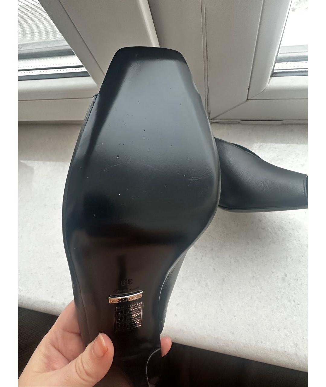 GUCCI Черные кожаные мюли, фото 3