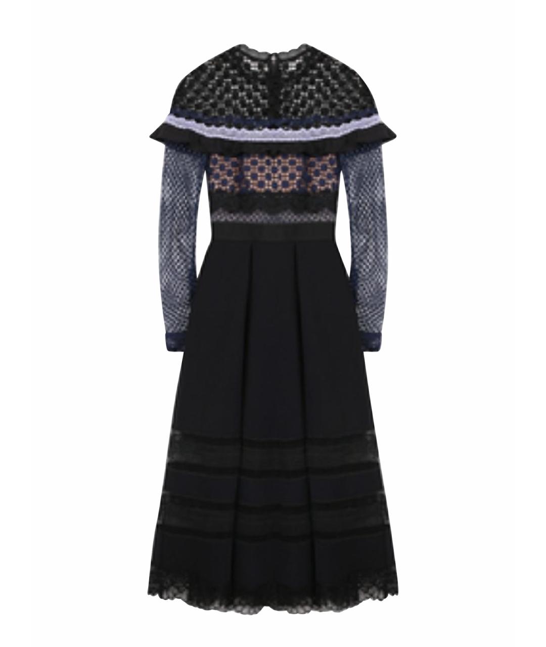 SELF-PORTRAIT Черное коктейльное платье, фото 1