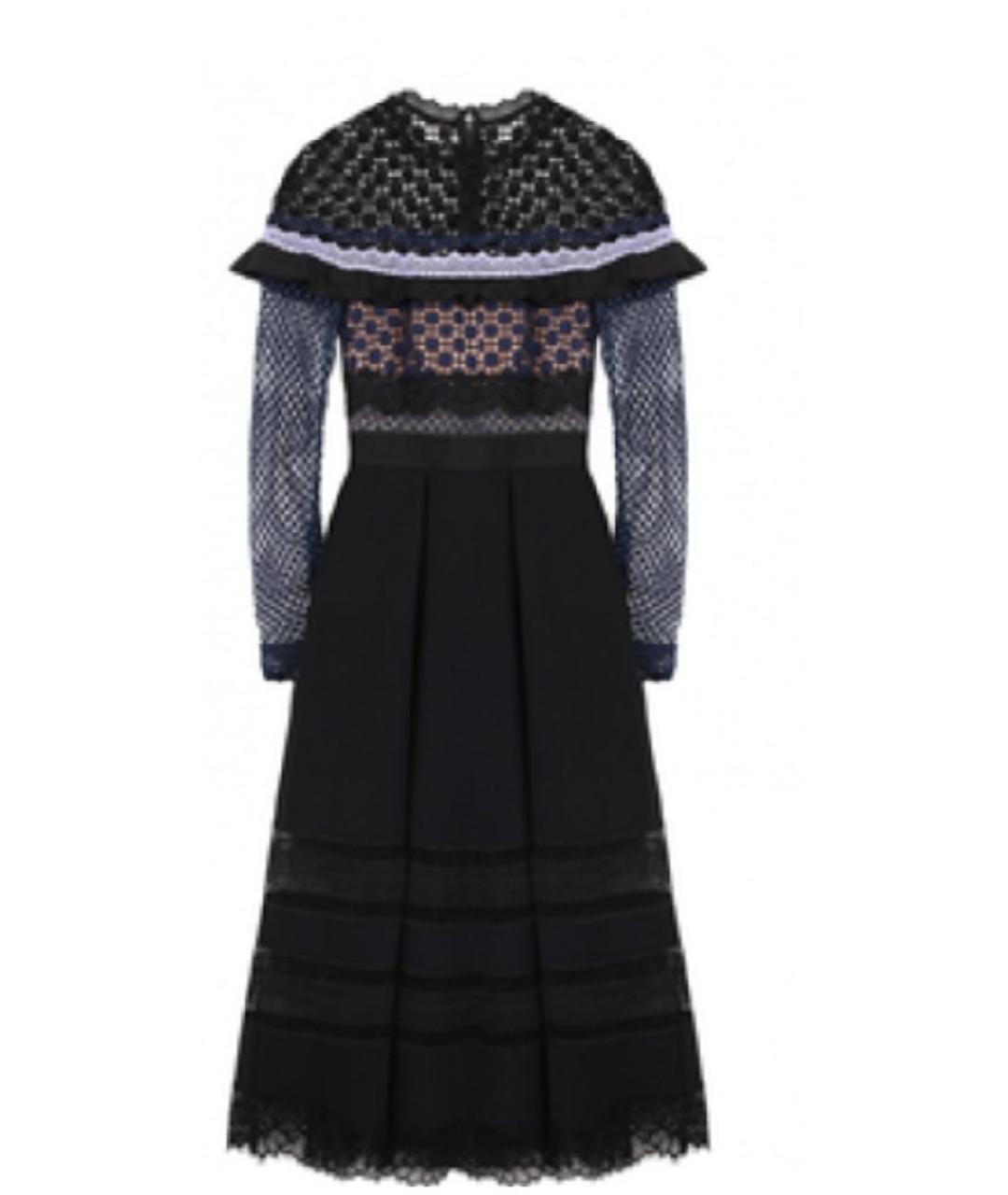 SELF-PORTRAIT Черное коктейльное платье, фото 4