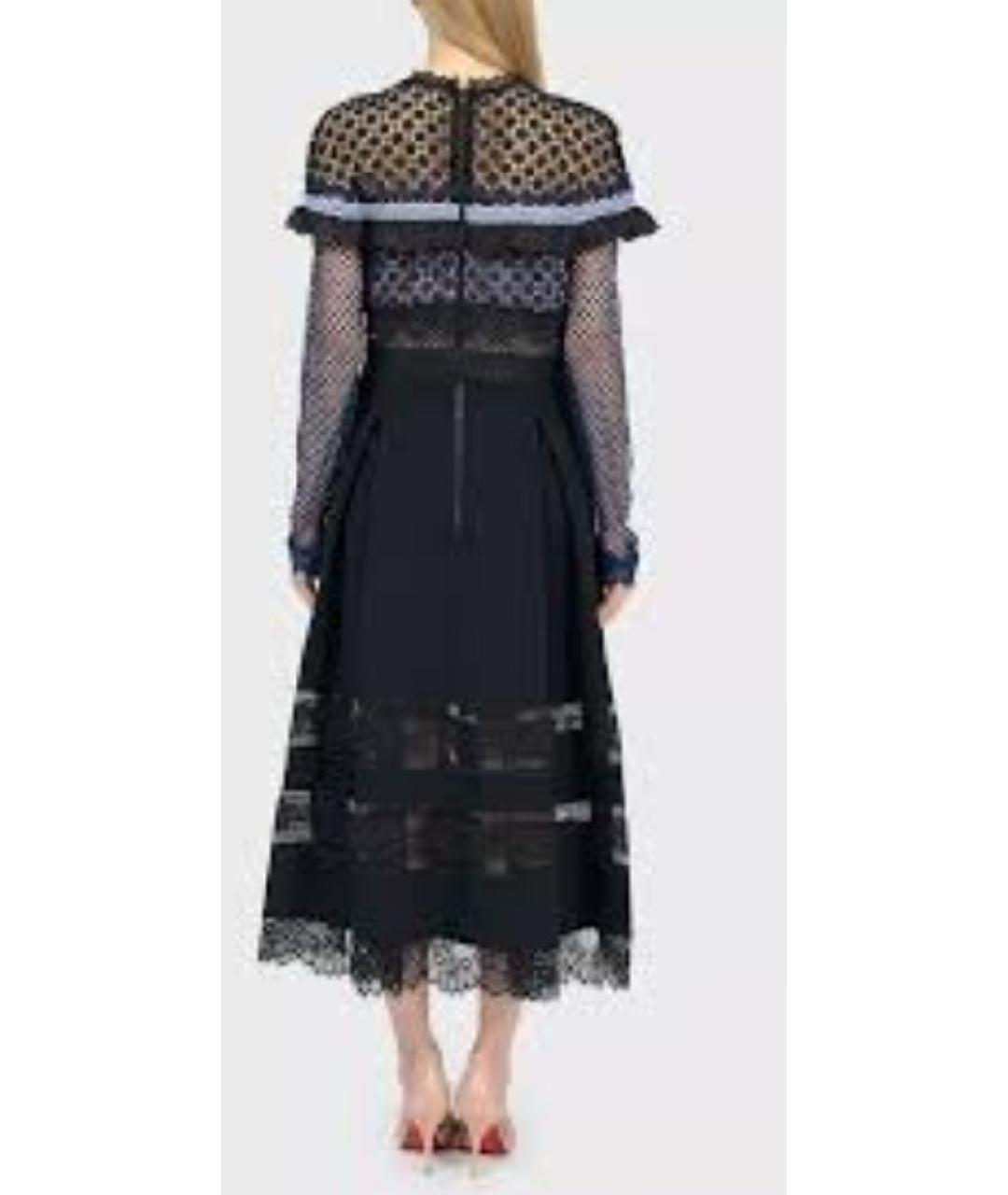 SELF-PORTRAIT Черное коктейльное платье, фото 3