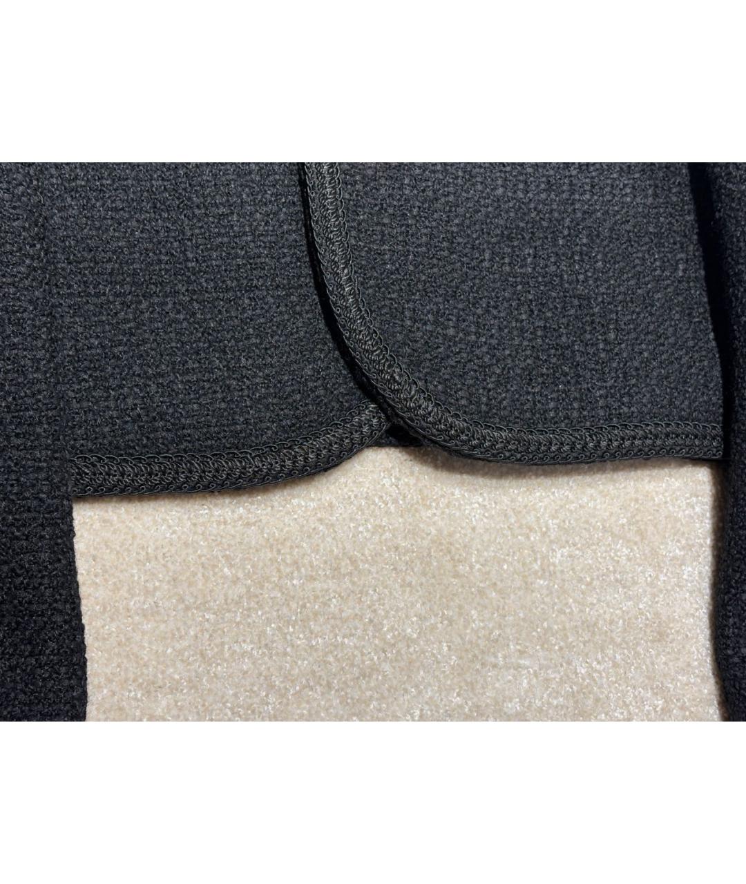 CELINE Черный твидовый жакет/пиджак, фото 5