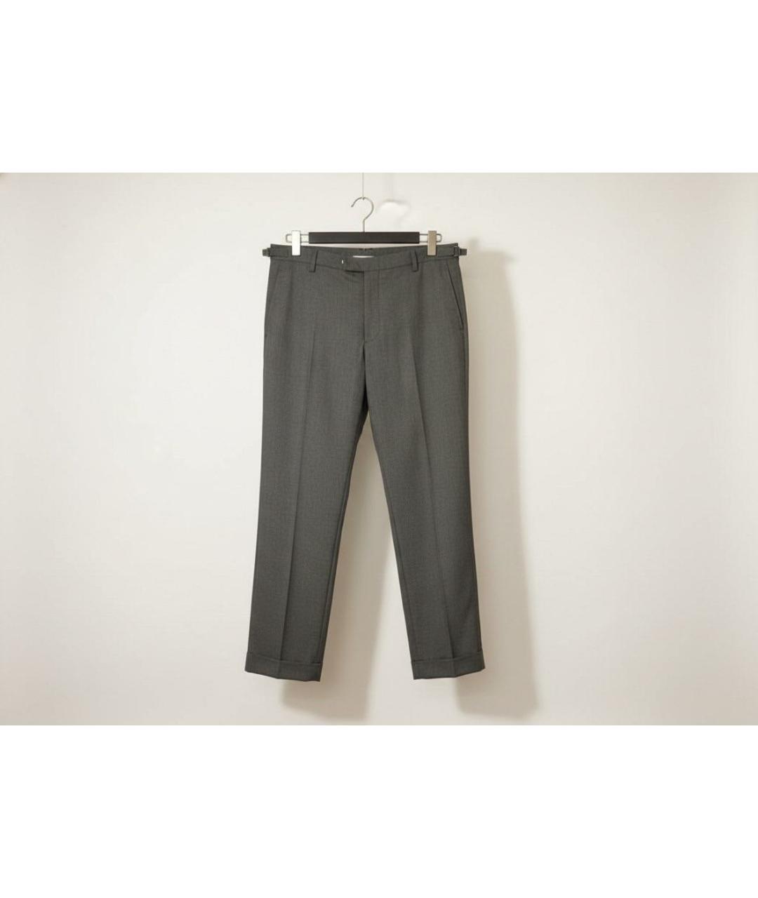 RALPH LAUREN Антрацитовые вискозные классические брюки, фото 2