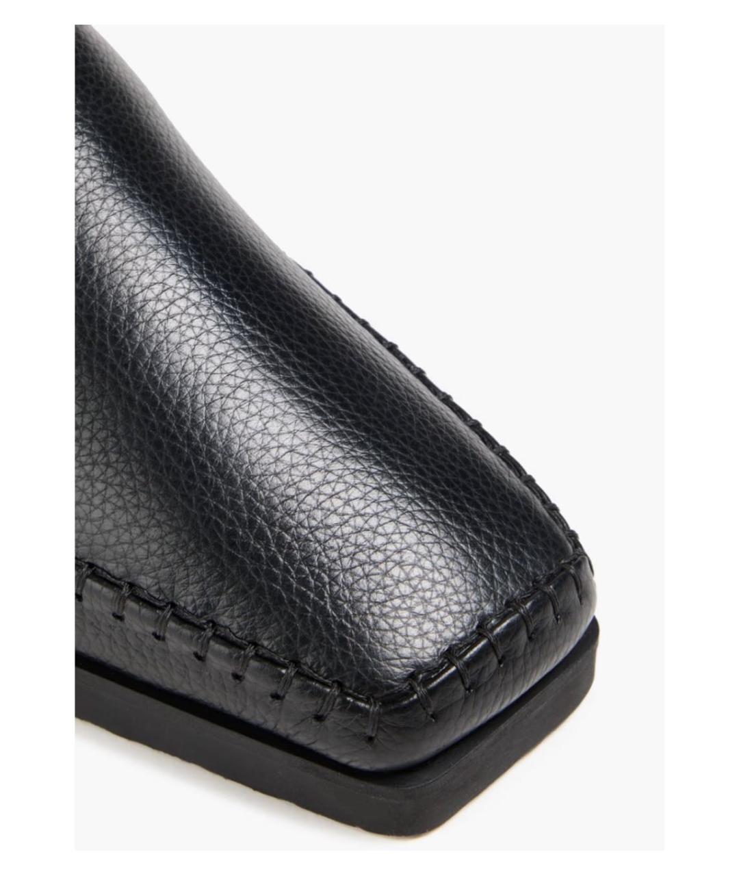 TOTEME Черные кожаные ботинки, фото 4