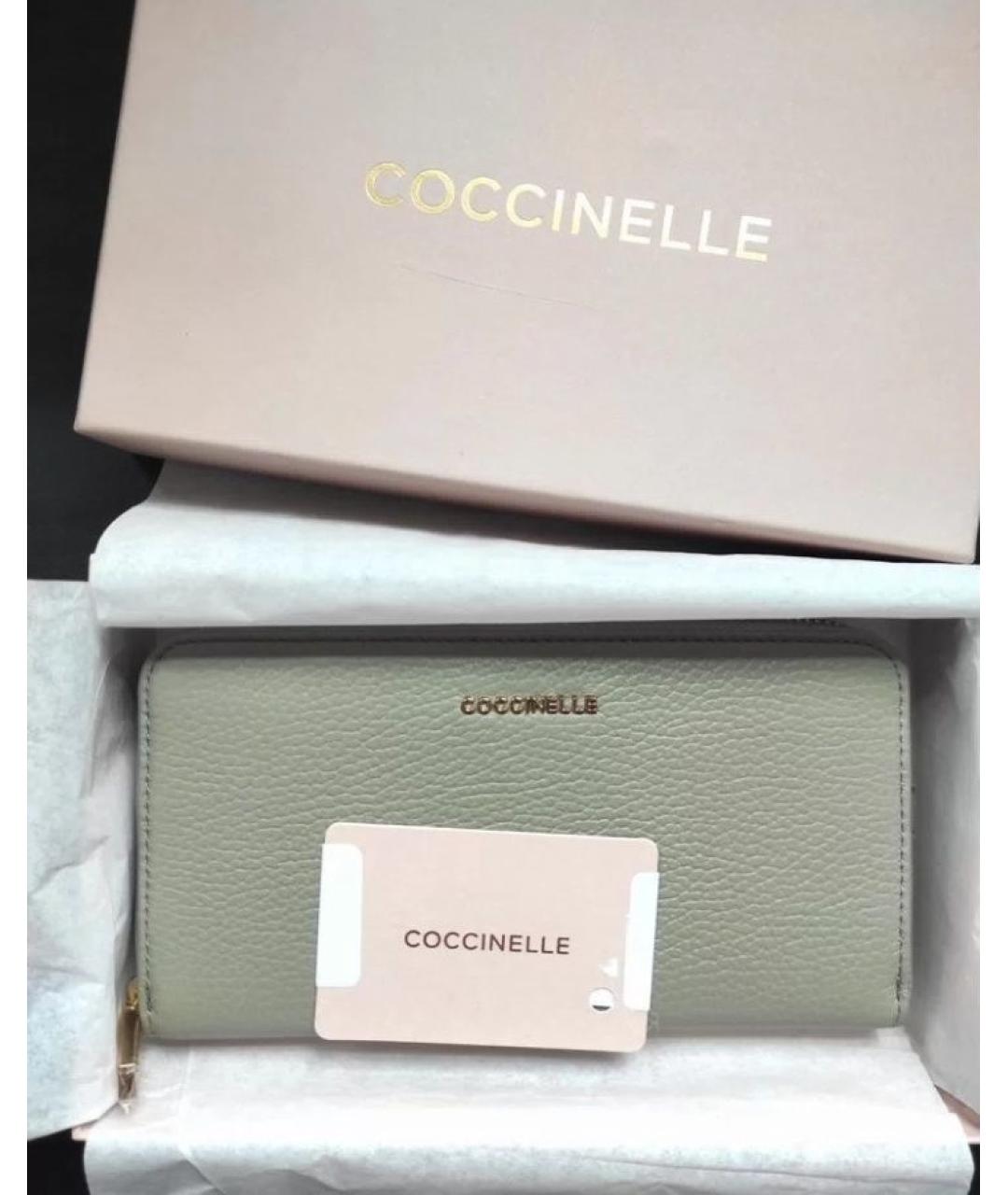 COCCINELLE Серый кожаный кошелек, фото 4