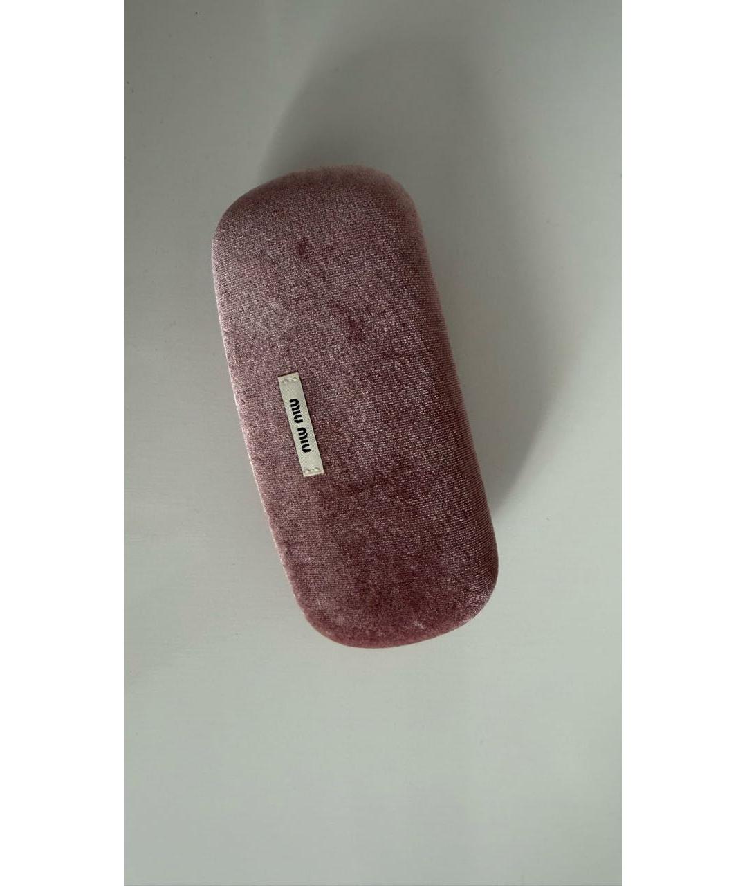 MIU MIU Коричневые пластиковые солнцезащитные очки, фото 8