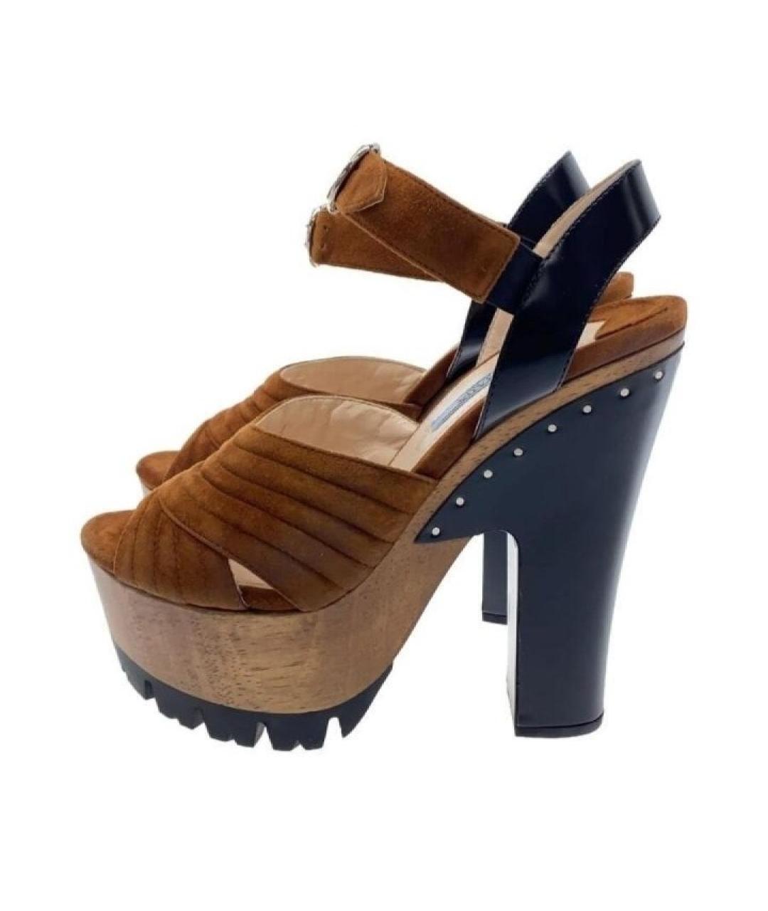 PRADA Мульти кожаные босоножки, фото 2