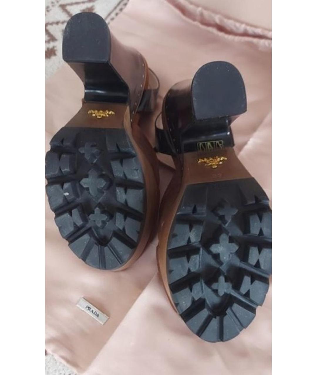 PRADA Мульти кожаные босоножки, фото 5