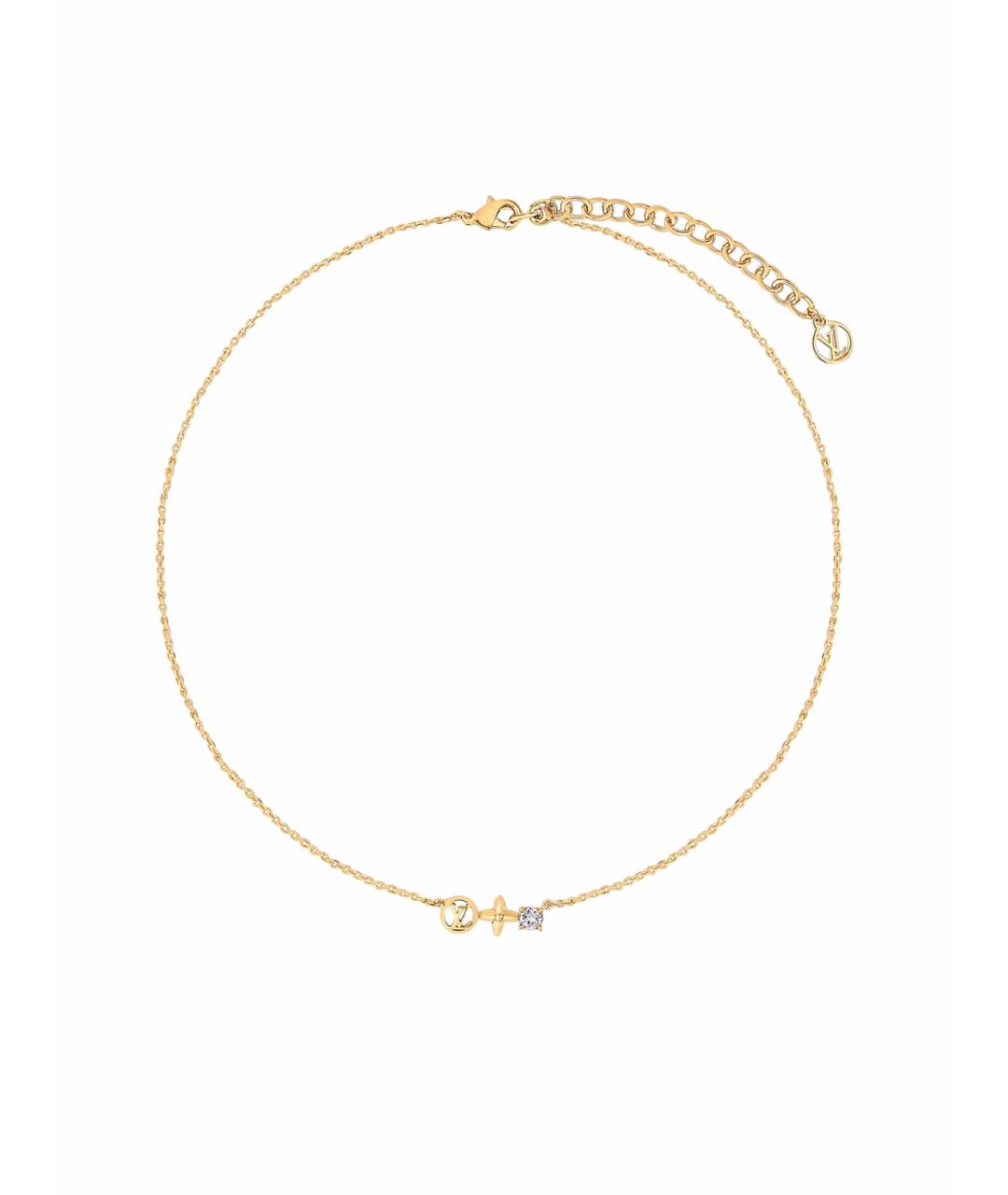 LOUIS VUITTON Золотое металлическое колье, фото 1