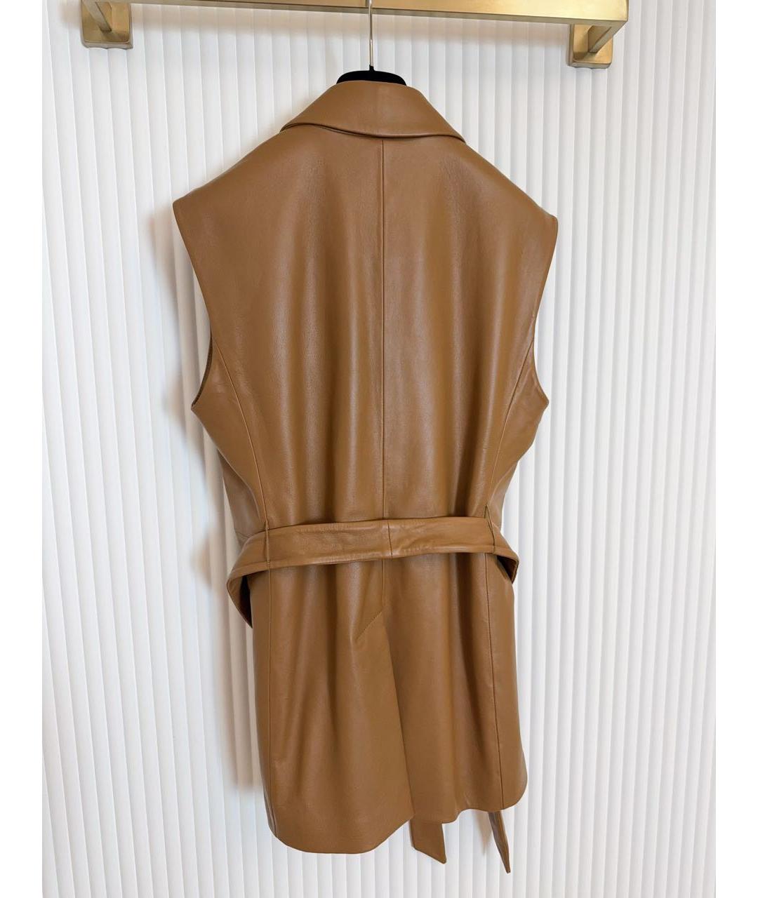 WEEKEND MAX MARA Оранжевый креповый жилет, фото 2