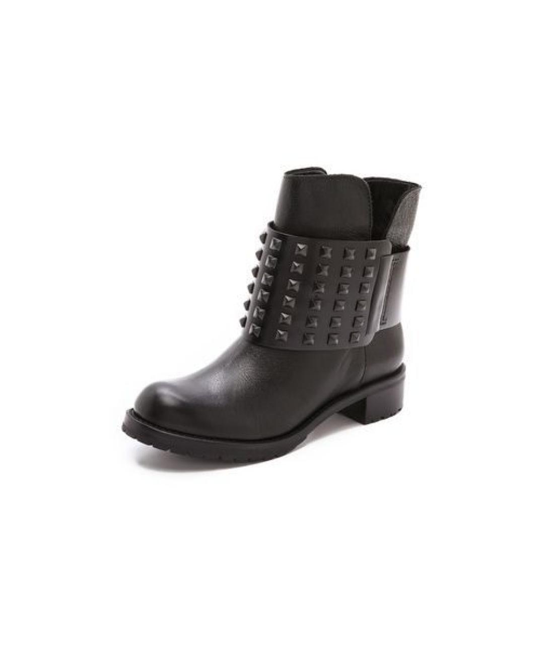 DKNY Черные кожаные полусапоги, фото 2