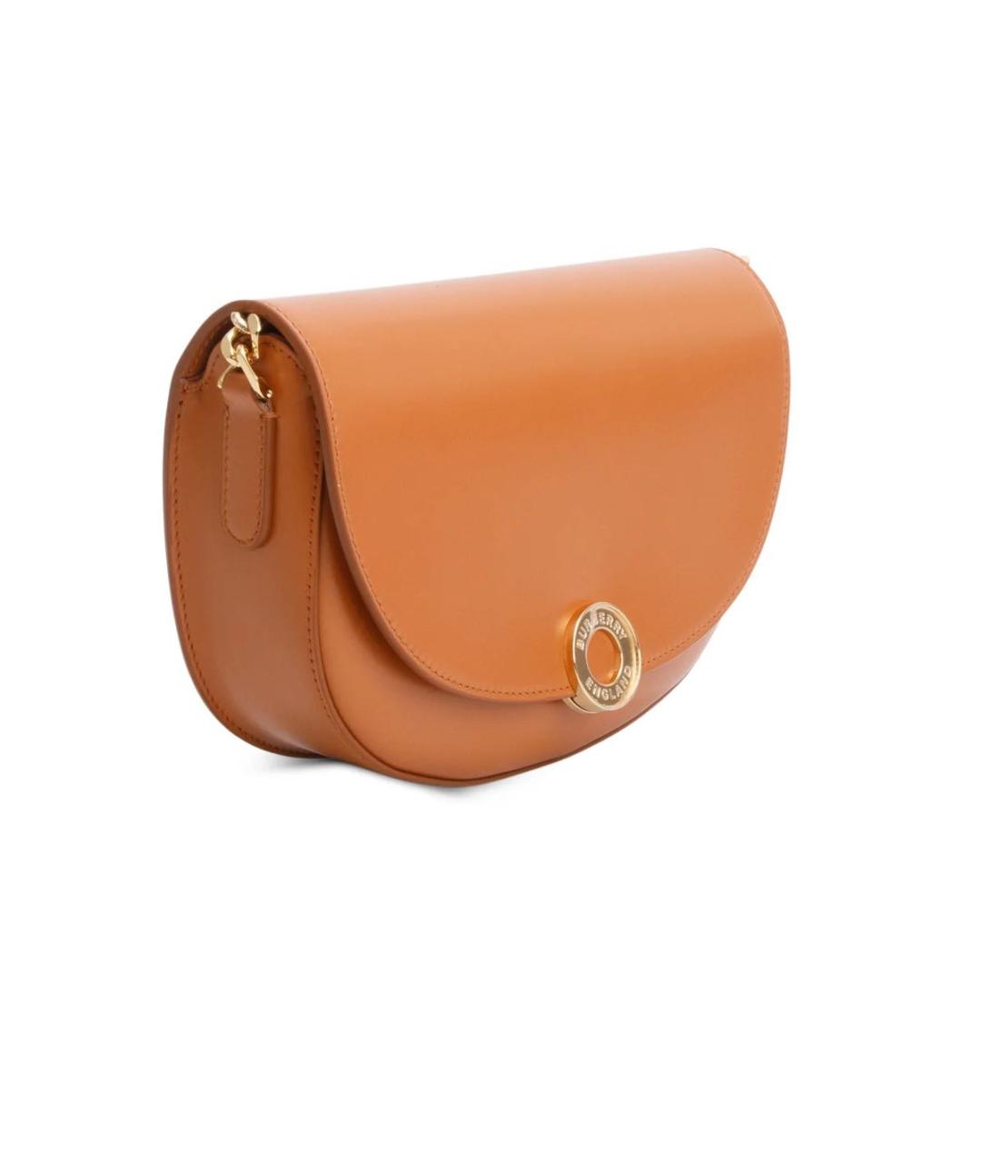 BURBERRY Коричневая кожаная сумка через плечо, фото 2