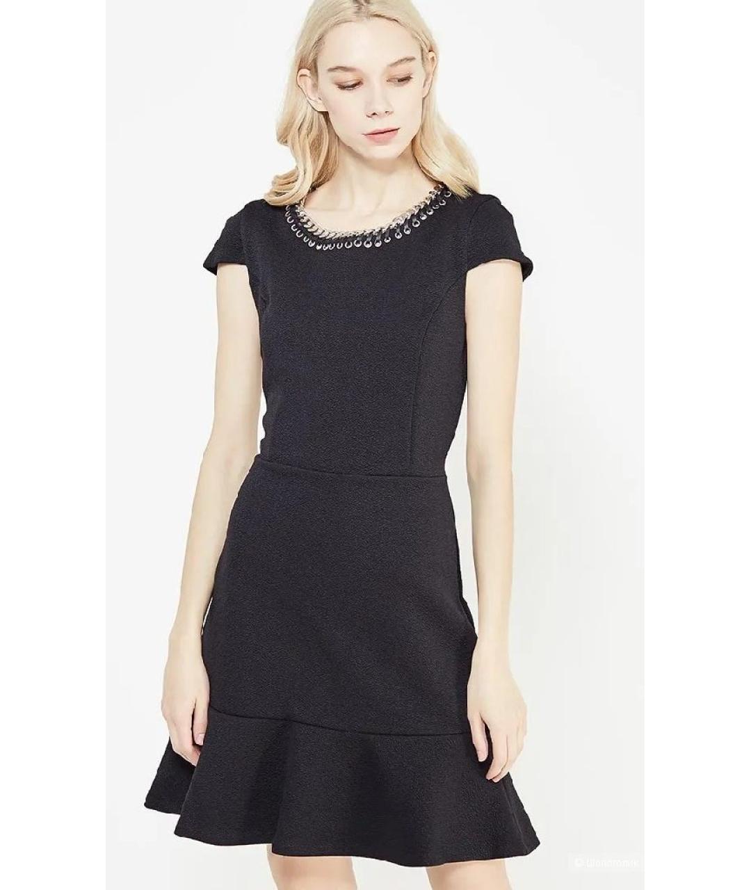 MICHAEL KORS Черное полиэстеровое повседневное платье, фото 7