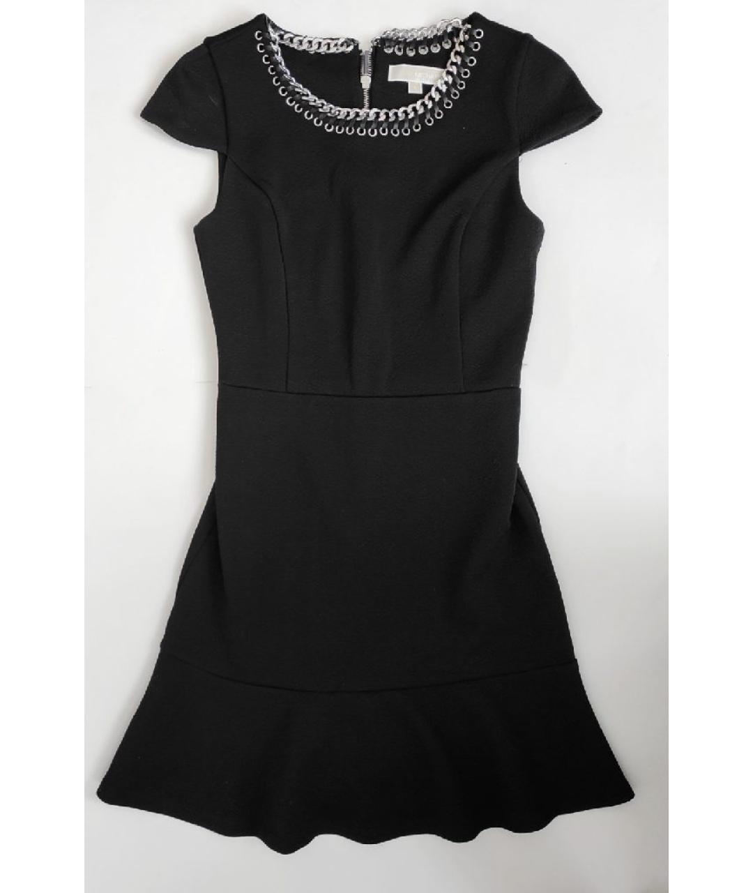 MICHAEL KORS Черное полиэстеровое повседневное платье, фото 2