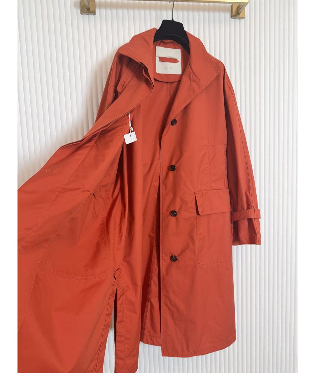 MAX MARA Оранжевый хлопковый тренч/плащ, фото 3