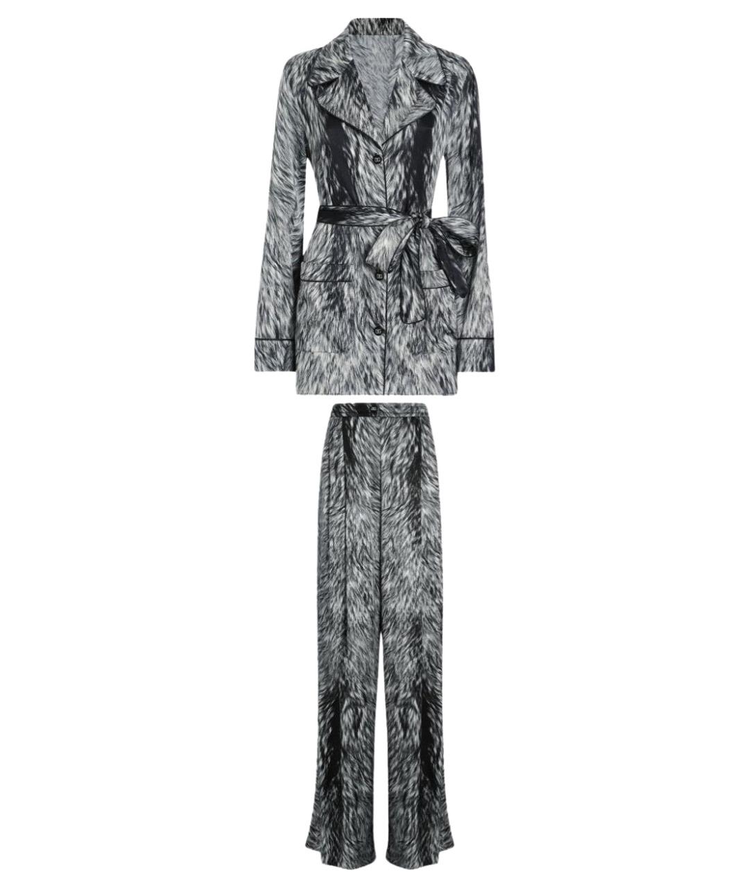 DOLCE&GABBANA Мульти шелковый костюм с брюками, фото 1