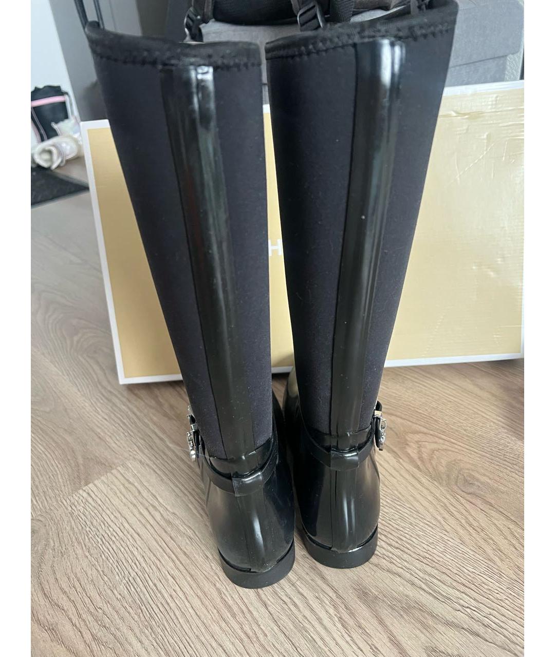 MICHAEL MICHAEL KORS Черные резиновые сапоги, фото 5